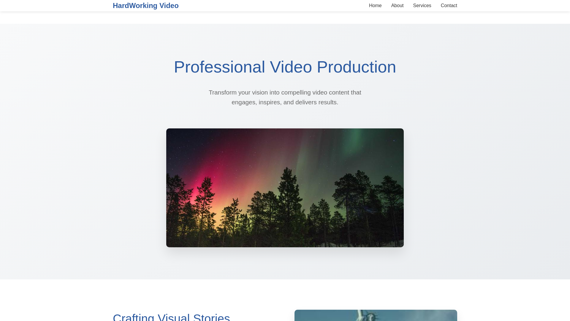 website screenshot of https://hardworkingvideo.qpon/