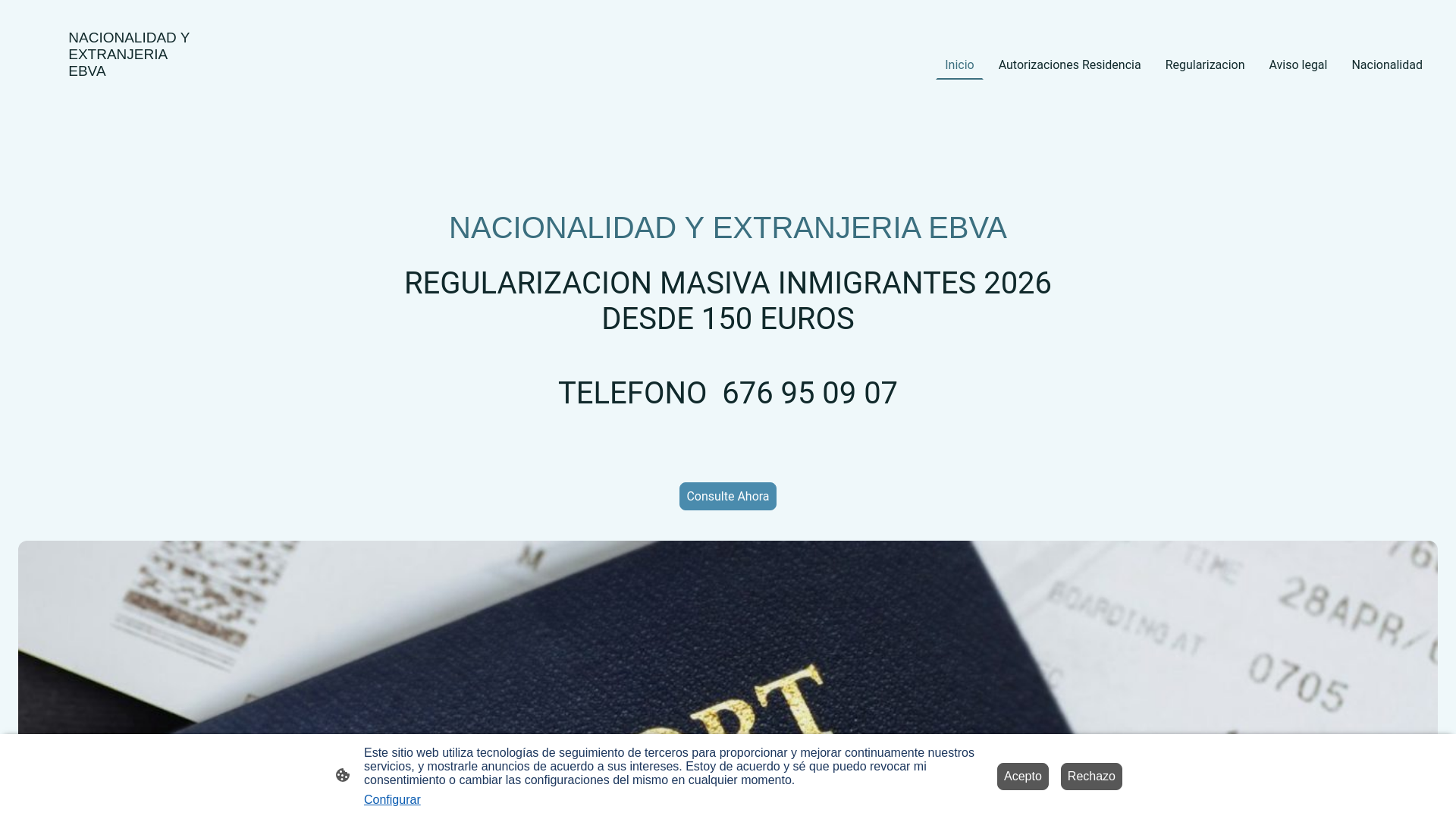 website screenshot of https://regularizarinmi.com/