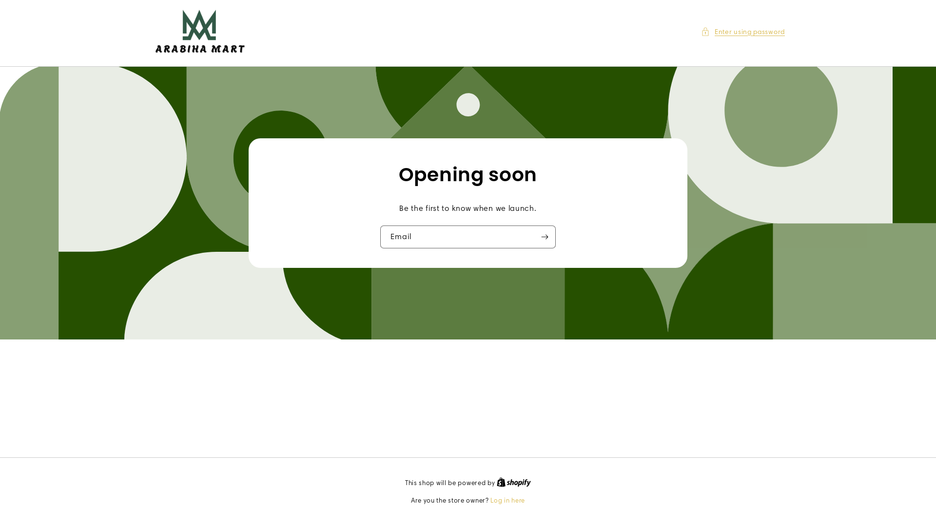 website screenshot of https://arabhiamart.shop/