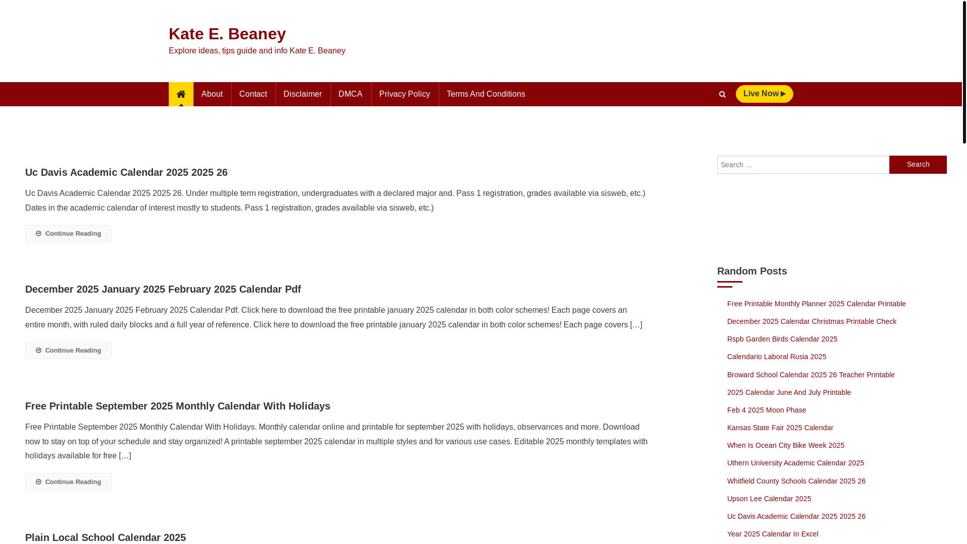 website screenshot of https://kateebeaney.pages.dev/