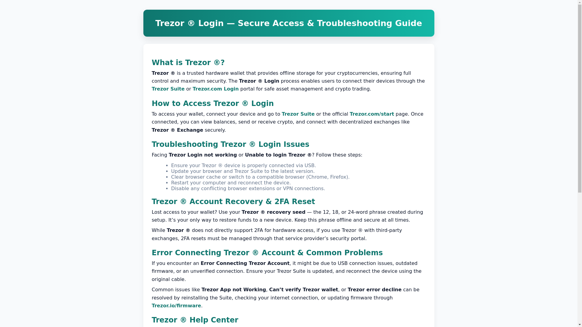 website screenshot of https://logiin--account-trezzor-us.pages.dev/