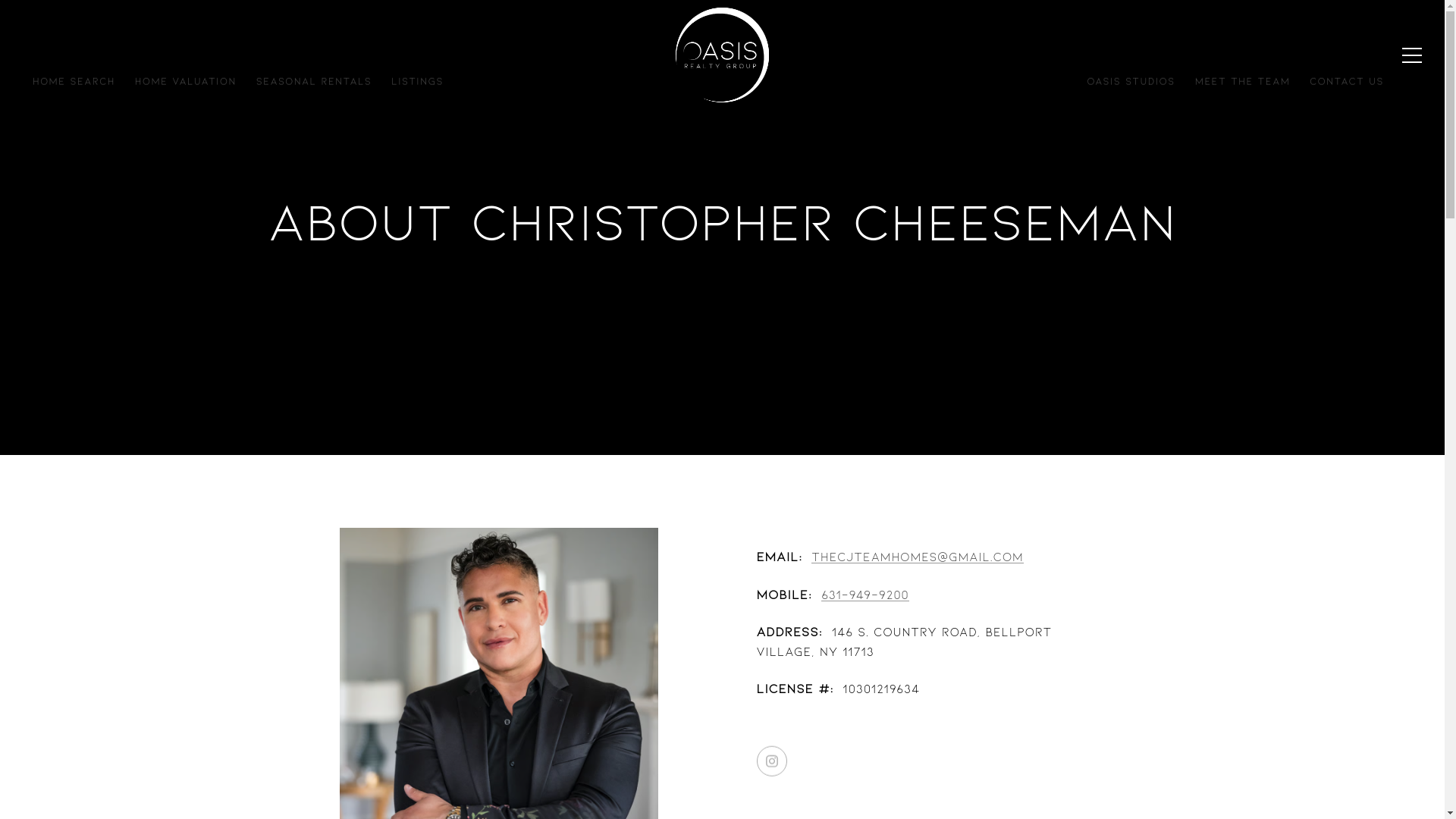 website screenshot of https://thecjteamchristopher.com/
