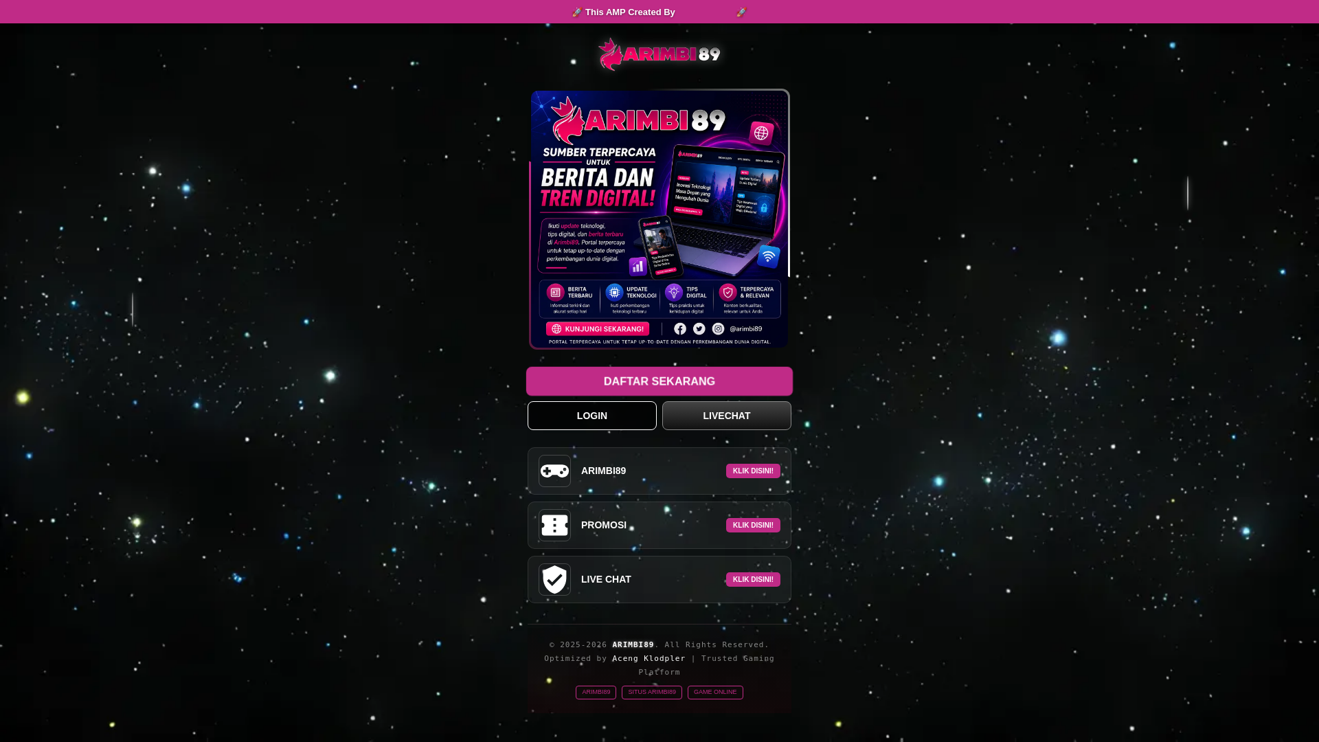 website screenshot of https://arimbi89-logging.pages.dev/