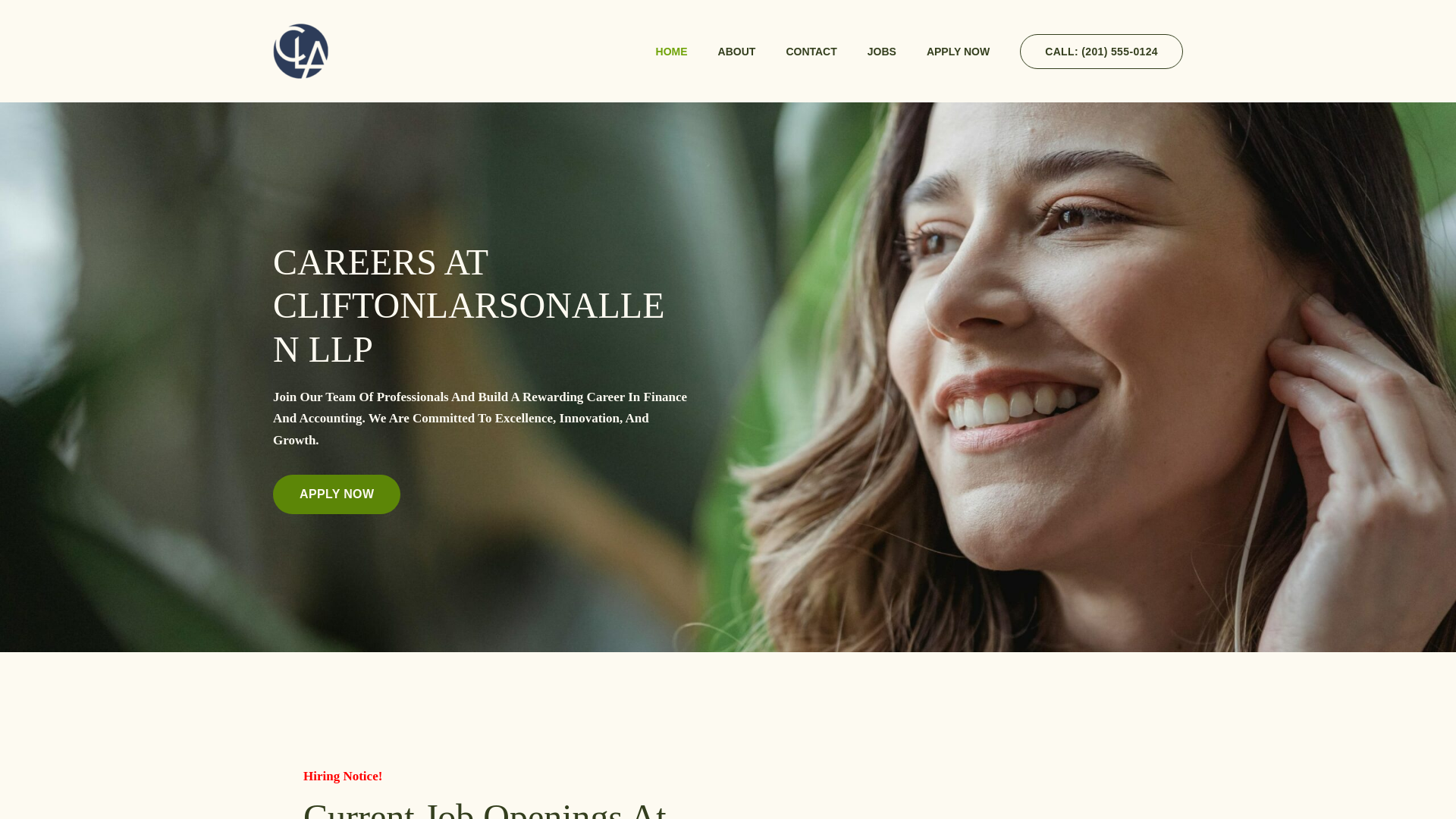 website screenshot of https://claconnect.work