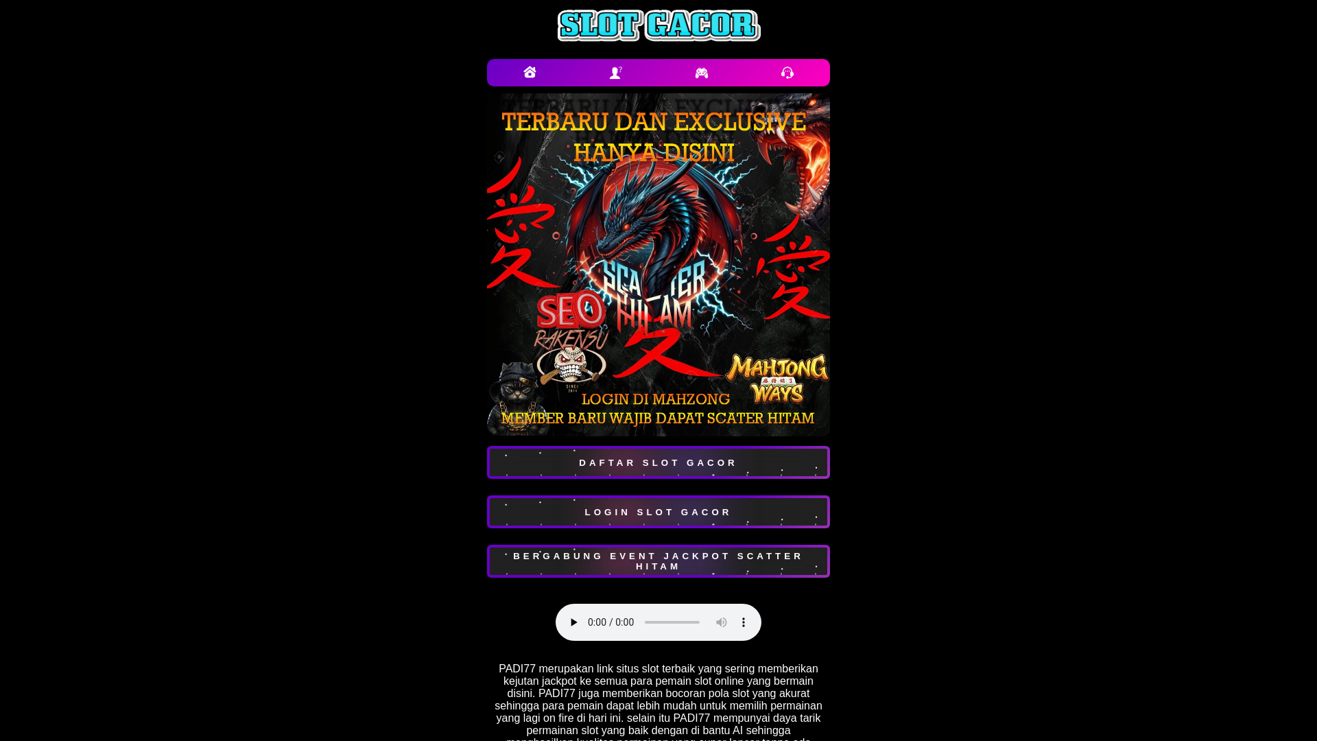 website screenshot of https://gacorinabangxx.pages.dev/