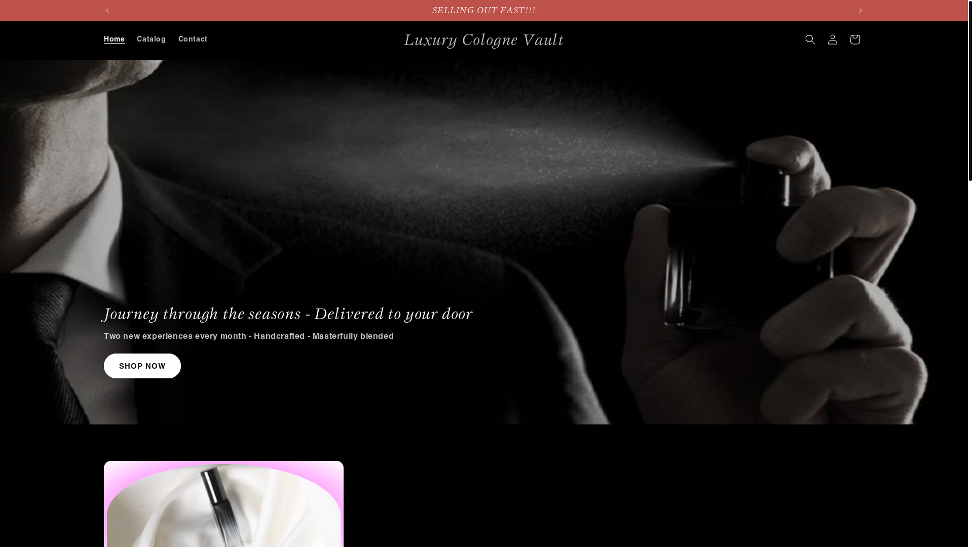 website screenshot of https://colognevault.org/