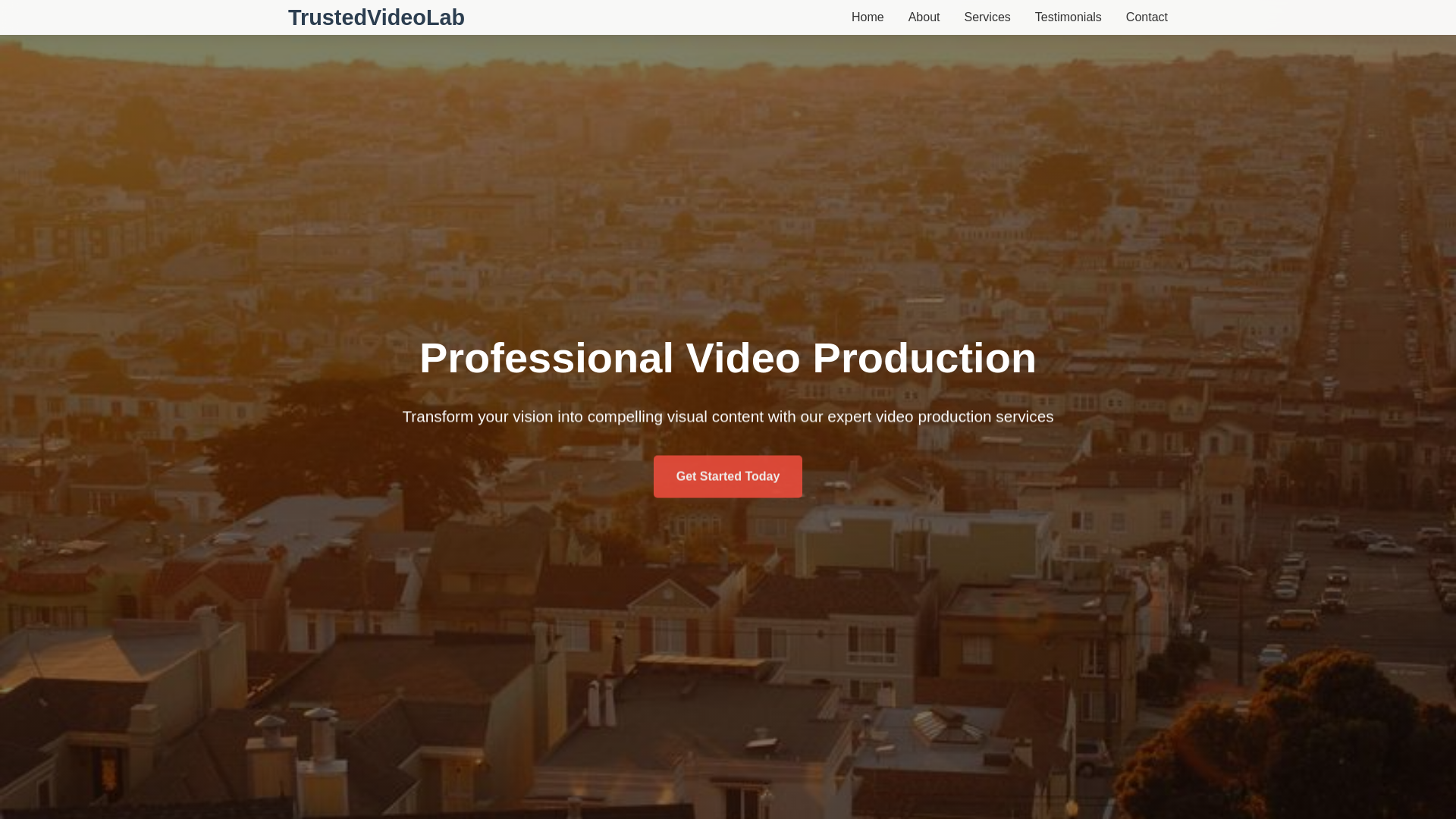 website screenshot of https://trustedvideolab.xyz/