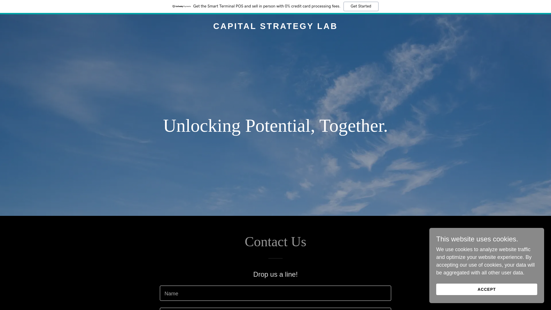 website screenshot of https://capitalstrategylab.co/