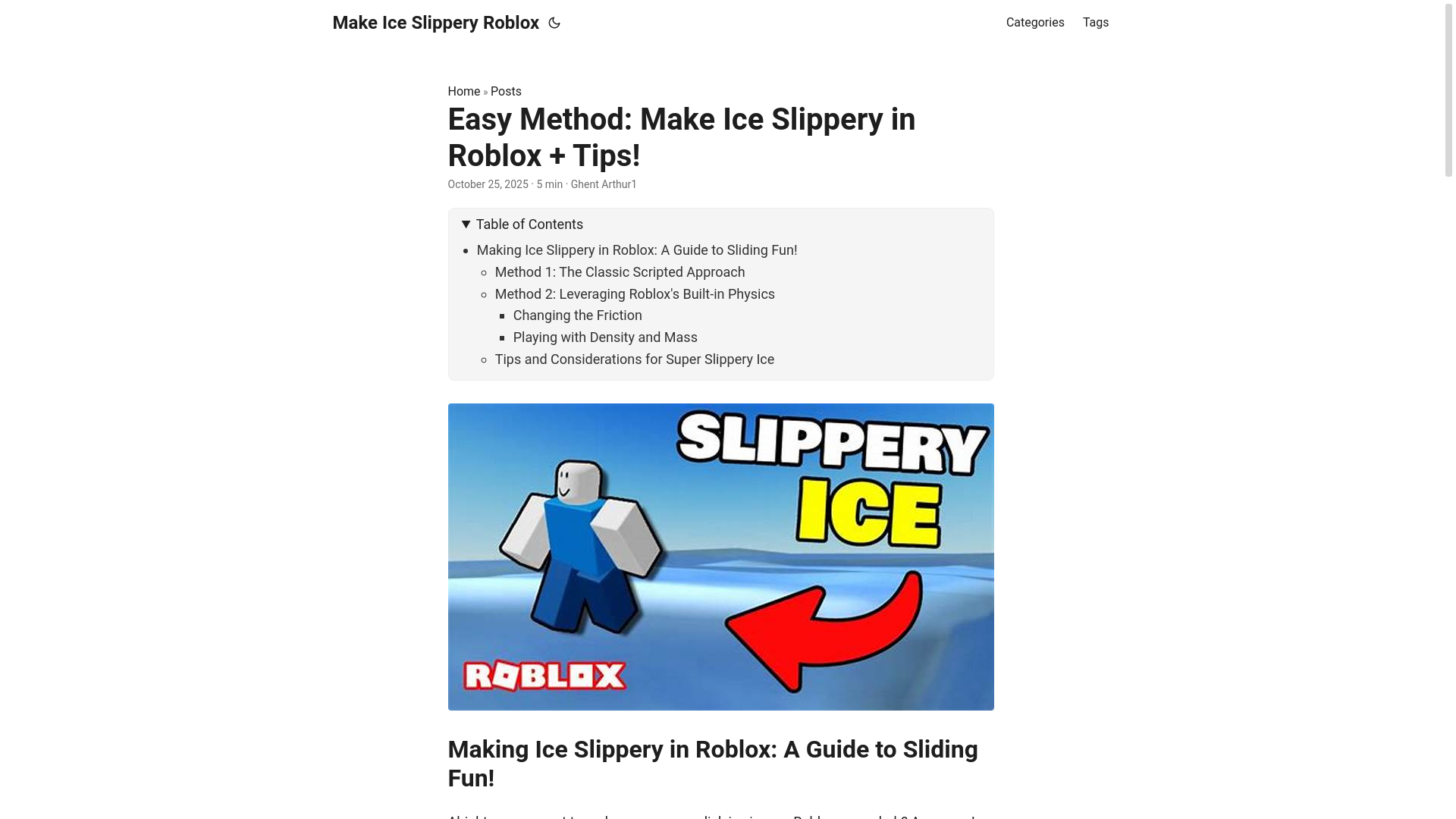 website screenshot of https://make-ice-slippery-roblox.pages.dev/