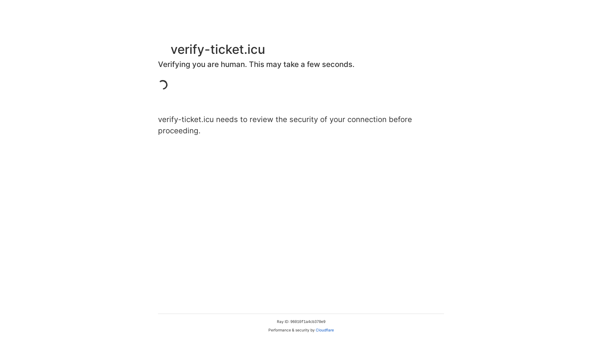 website screenshot of https://verify-ticket.icu/