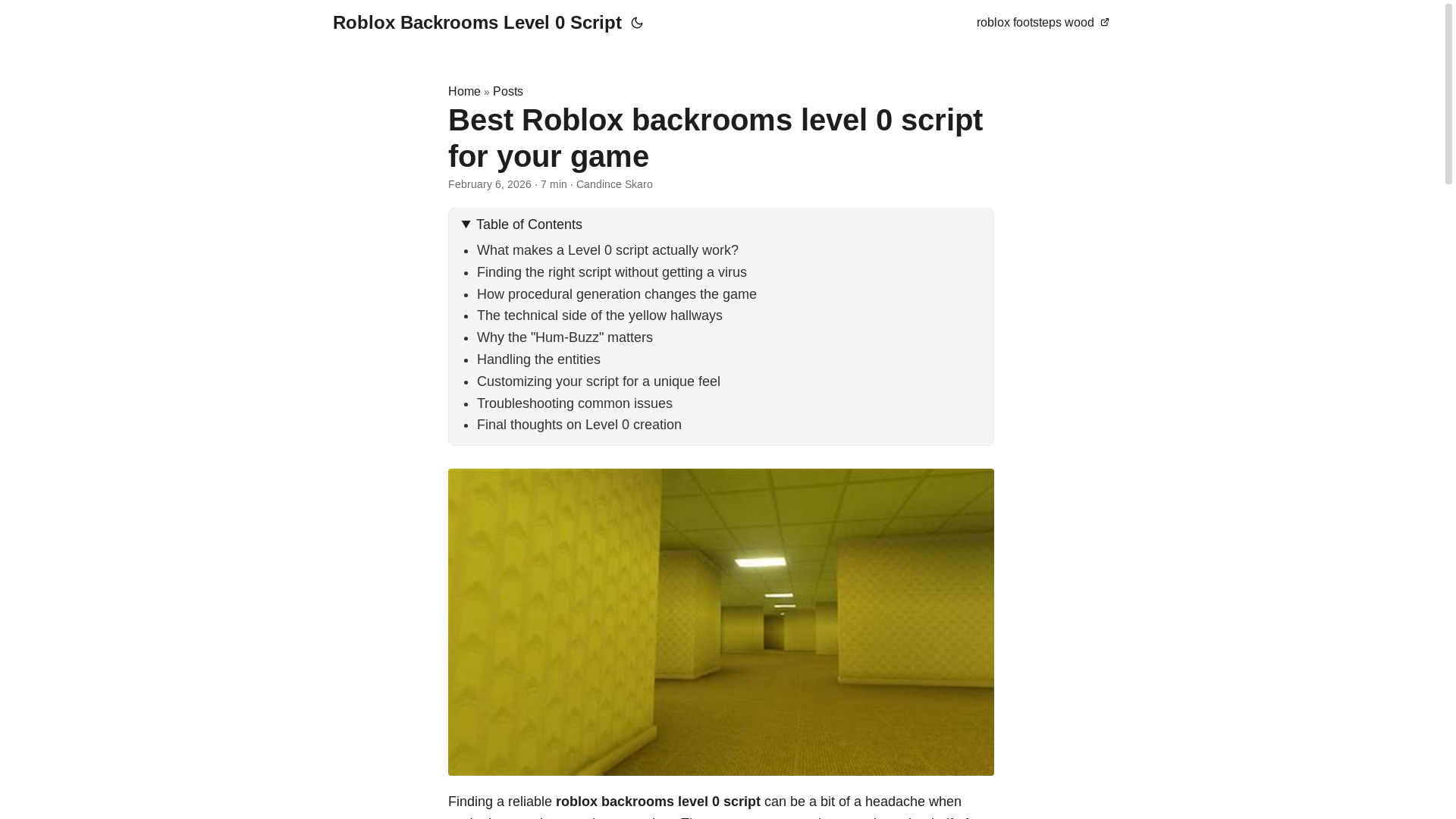 website screenshot of https://roblox-backrooms-level-0-script.pages.dev/