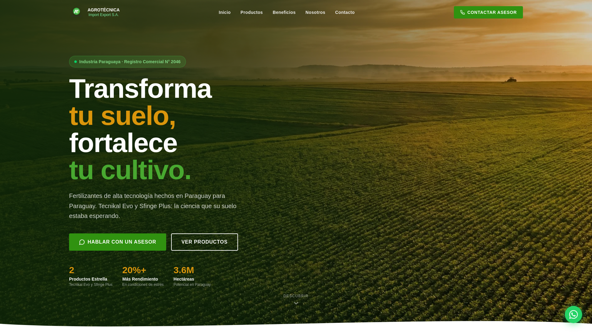 website screenshot of https://agrotecnicaimportexport.com/