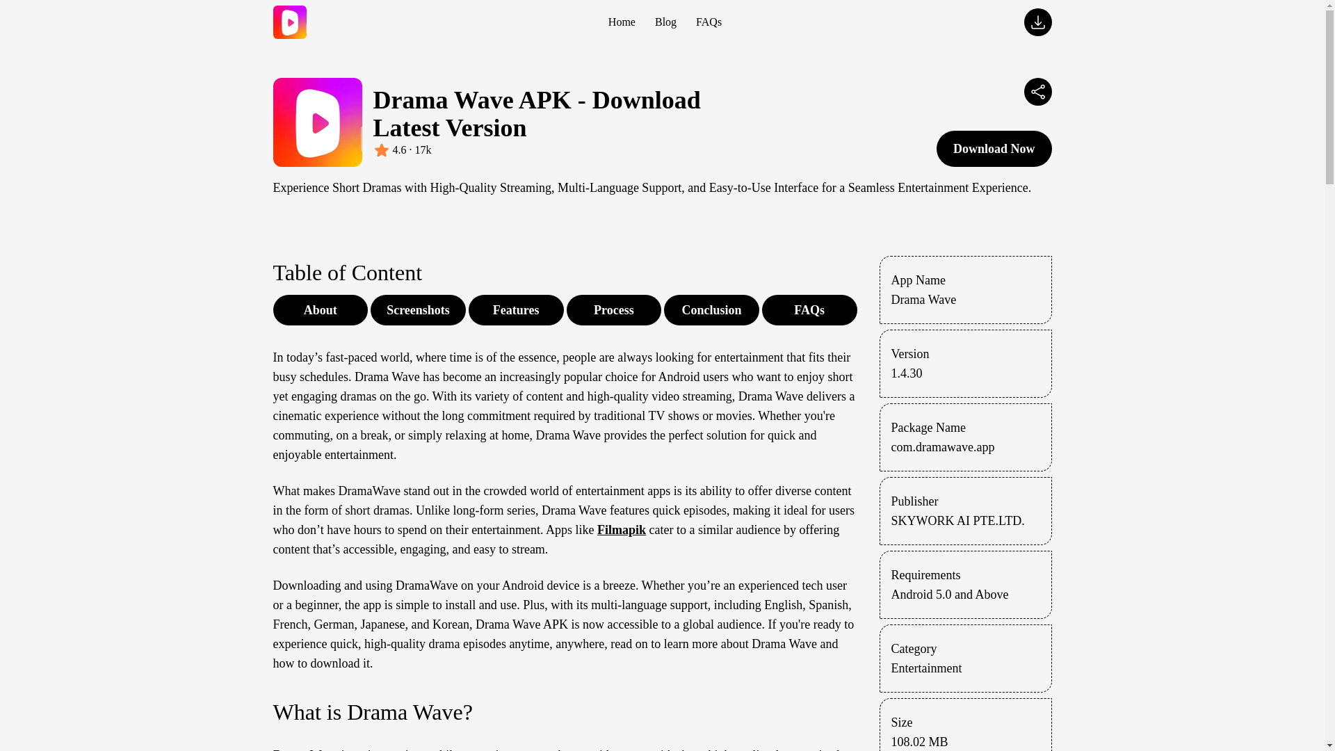 website screenshot of https://drama-wave.pages.dev/
