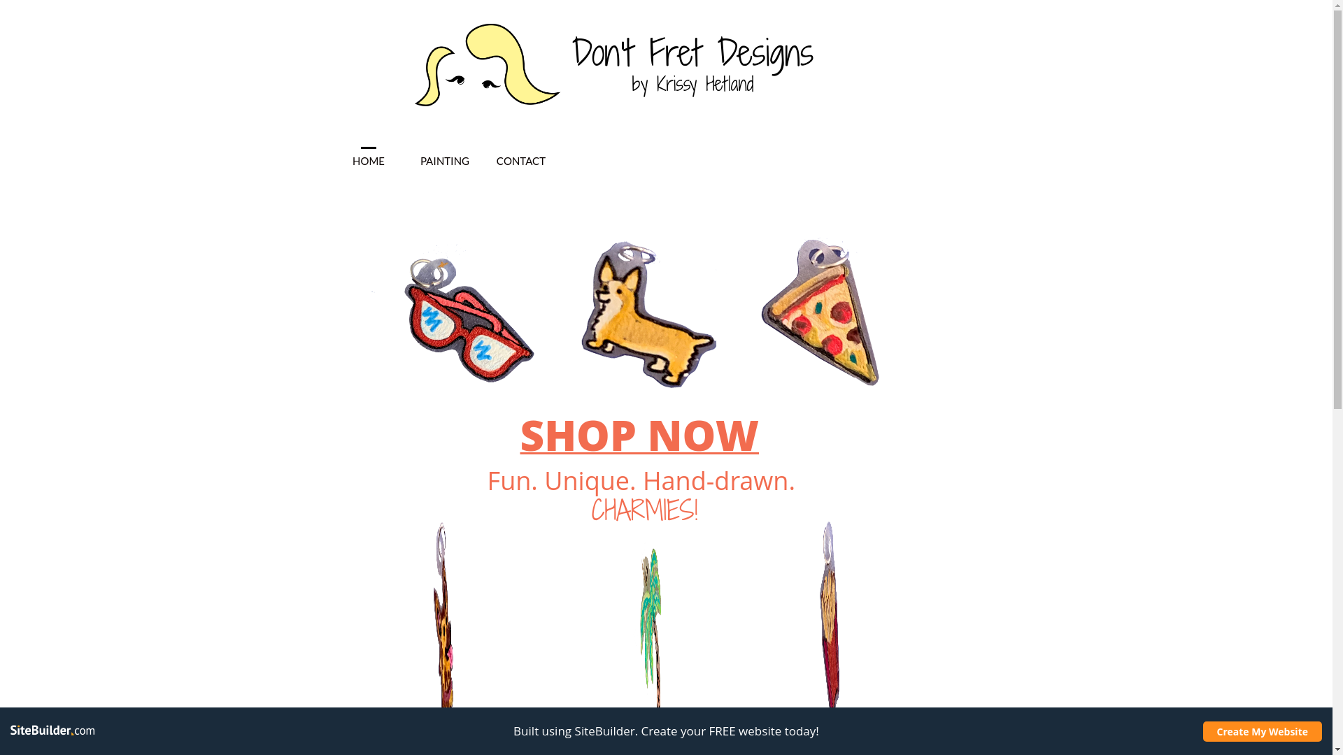 website screenshot of https://krissyhetland.com/