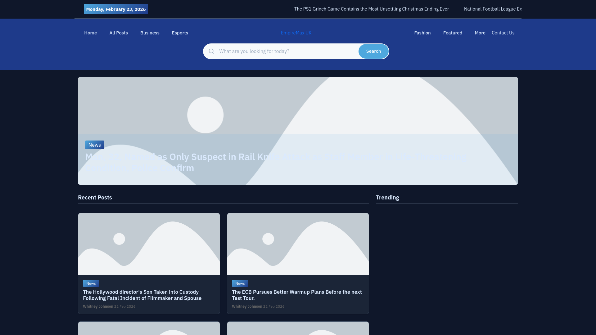 website screenshot of https://empiremax.co.uk/