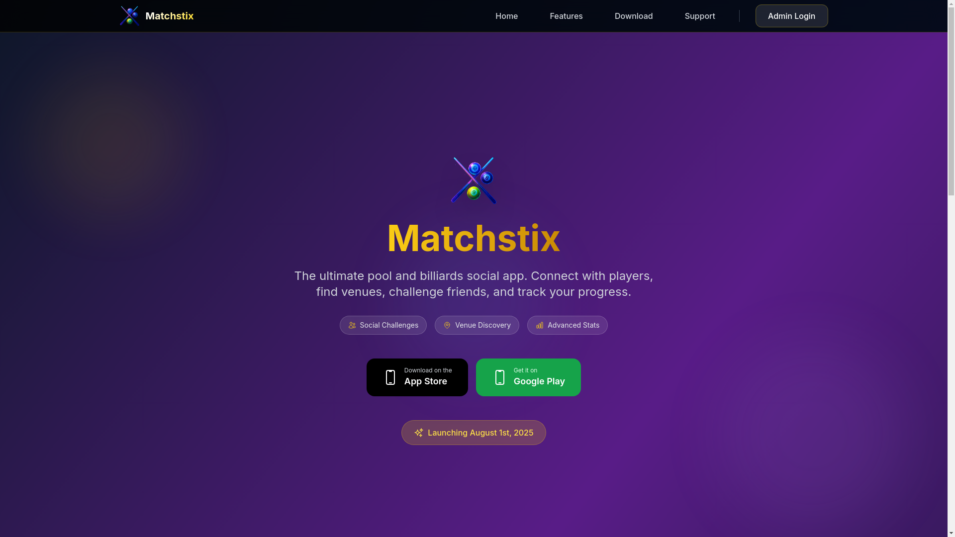 website screenshot of https://matchstix-website.pages.dev/