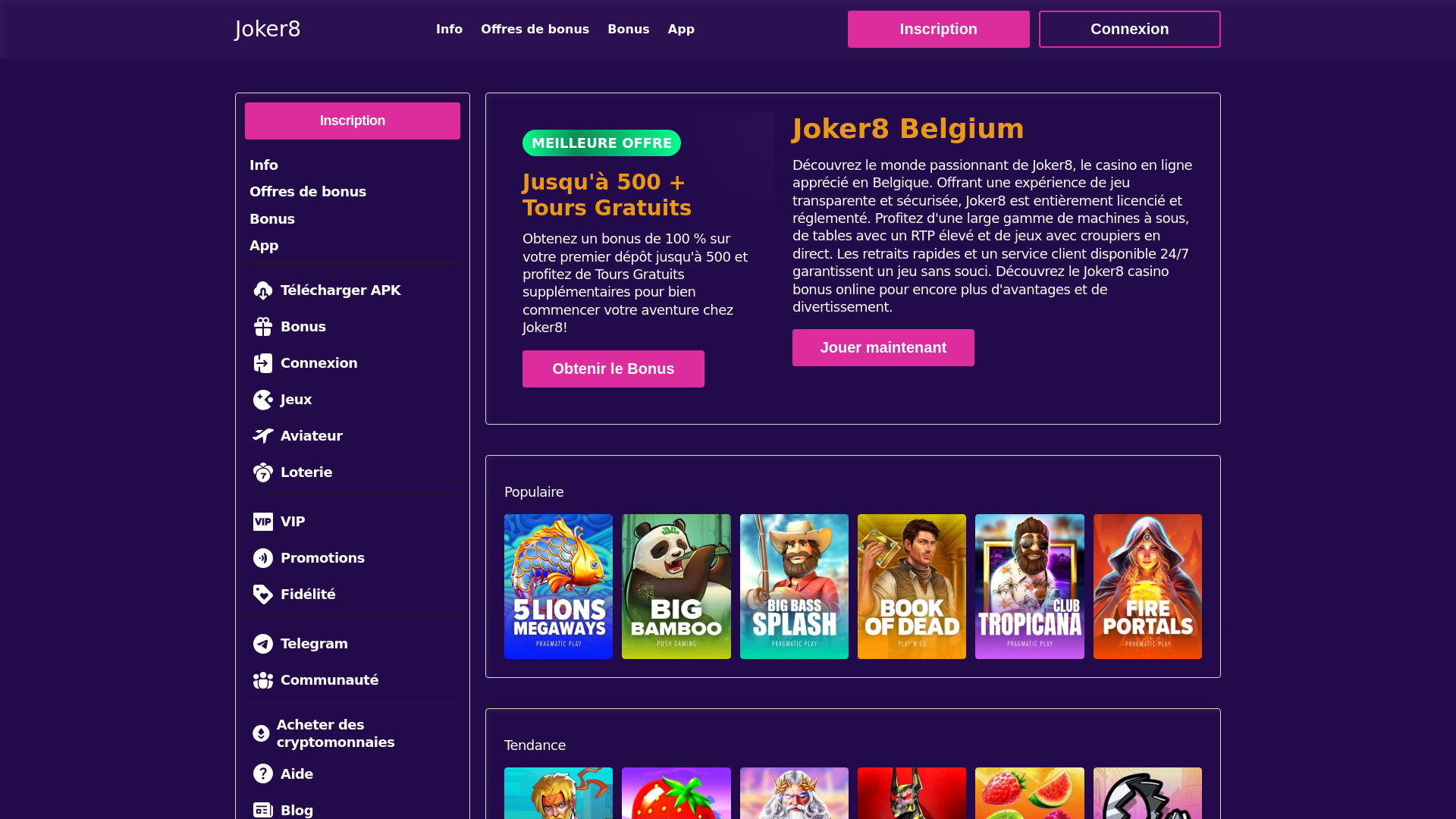 website screenshot of https://joker8belgium-com.pages.dev/