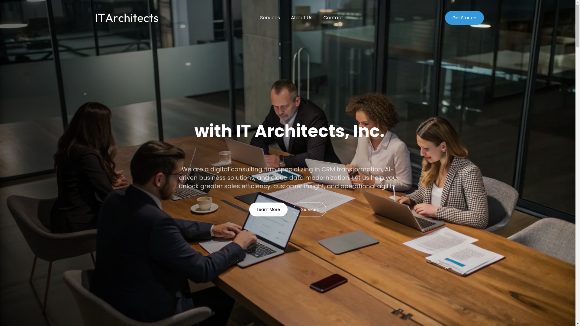 website screenshot of https://itarchitecs.com/