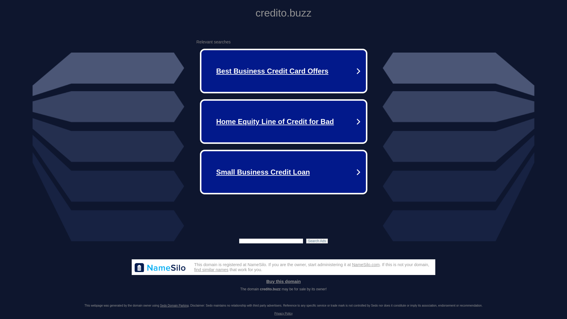 website screenshot of https://credito.buzz/