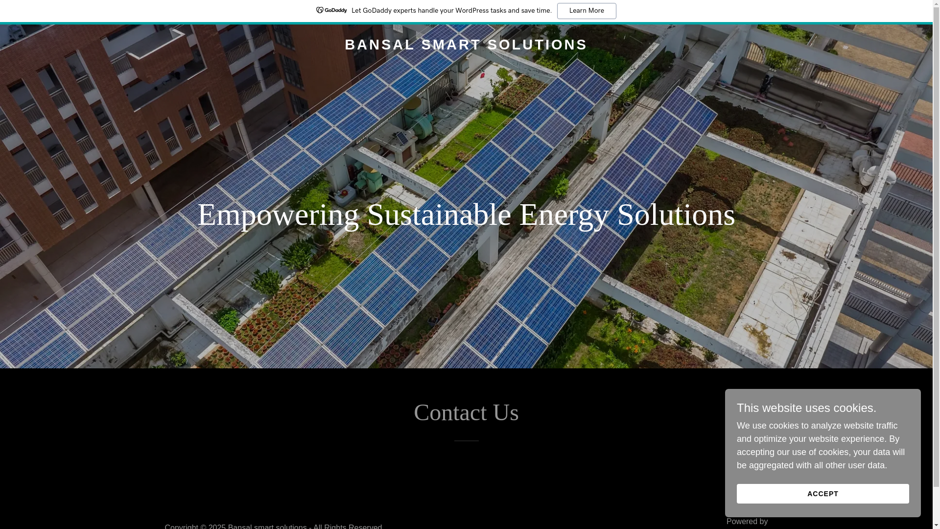 website screenshot of https://bansalrenewables.com/