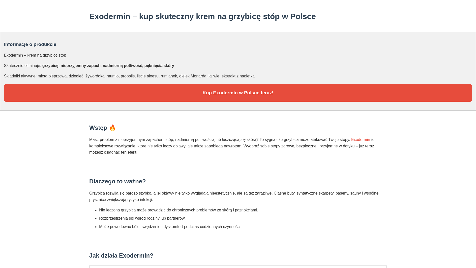 website screenshot of https://exodermicaredv.pages.dev/