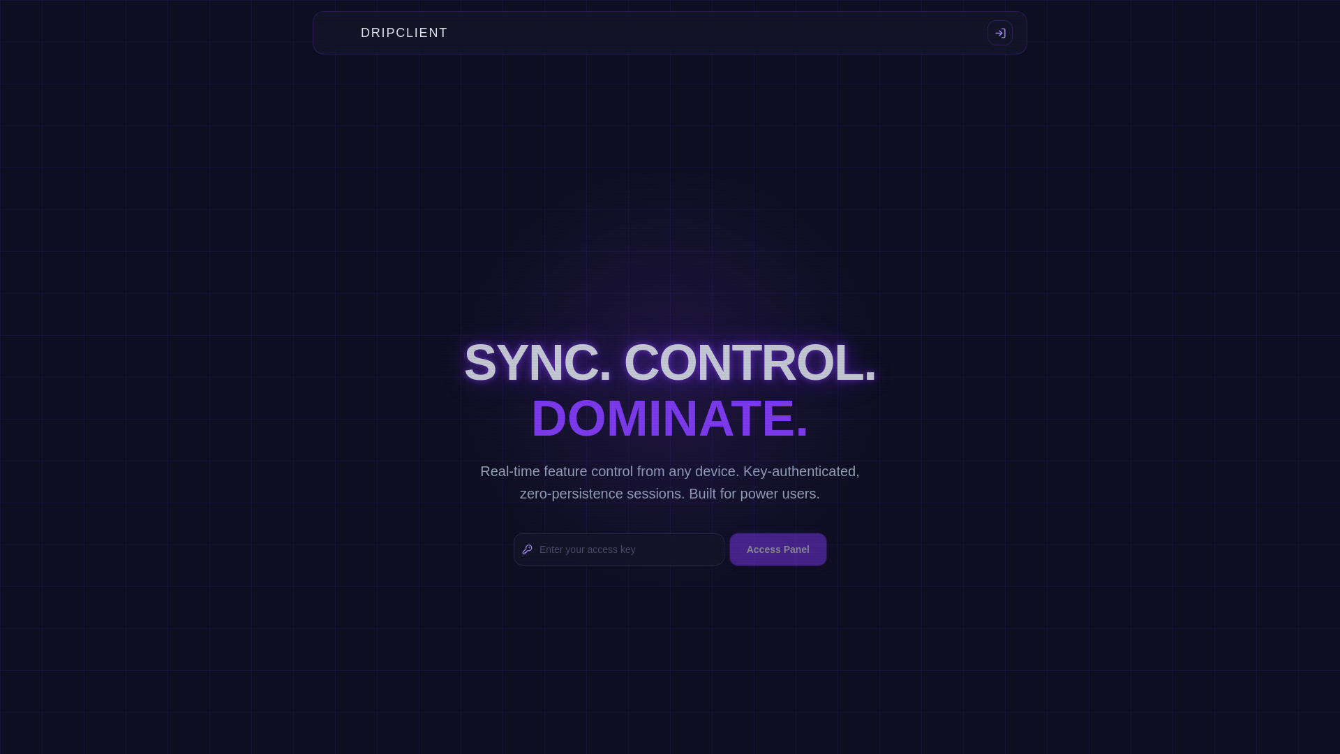 website screenshot of https://dripsync.app/