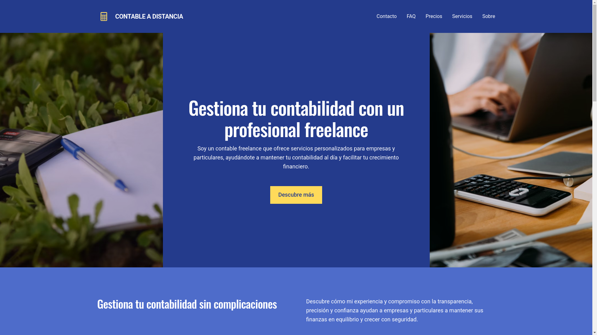 website screenshot of https://contableadistancia.site/