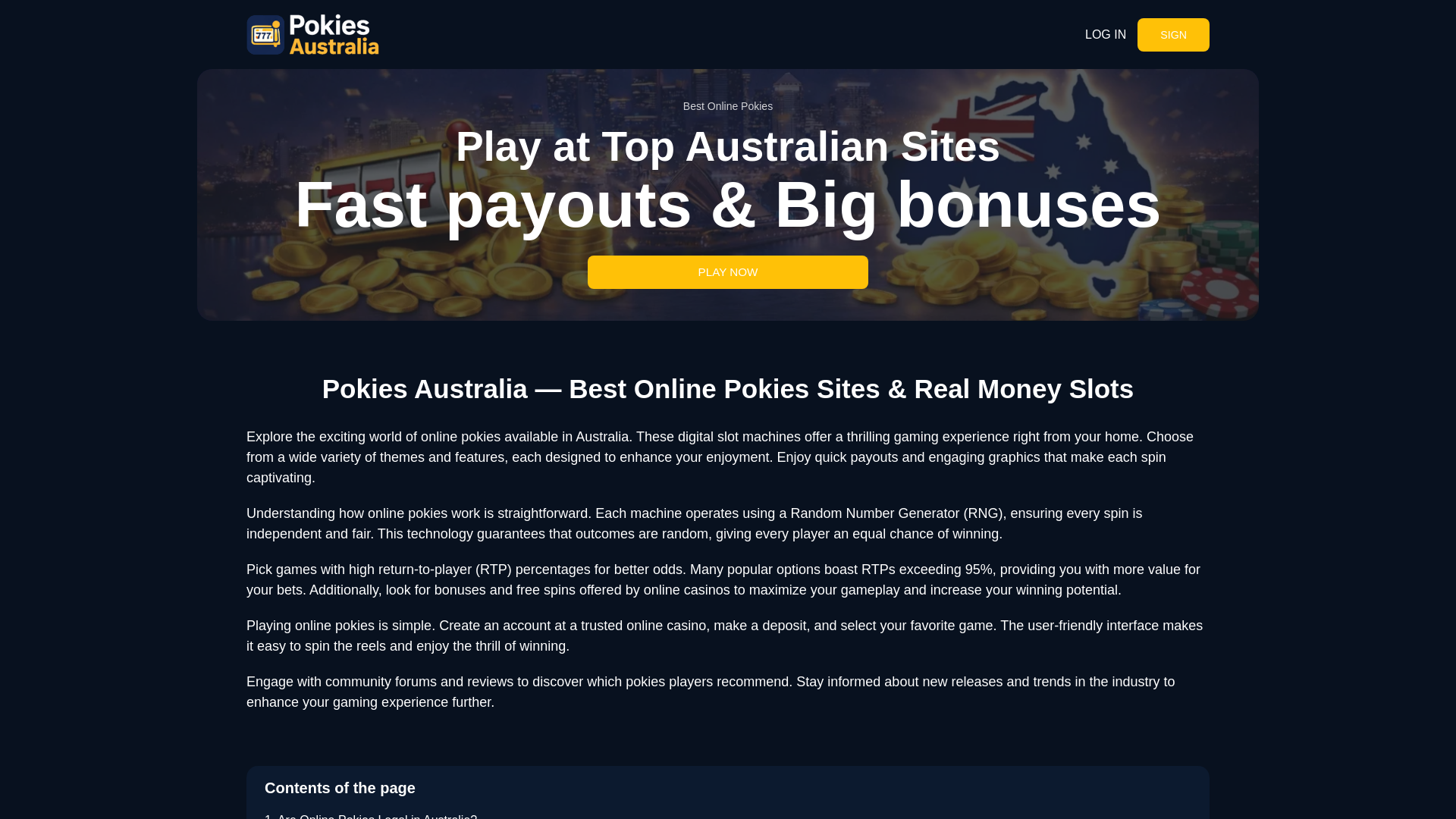 website screenshot of https://au-pokiess.com