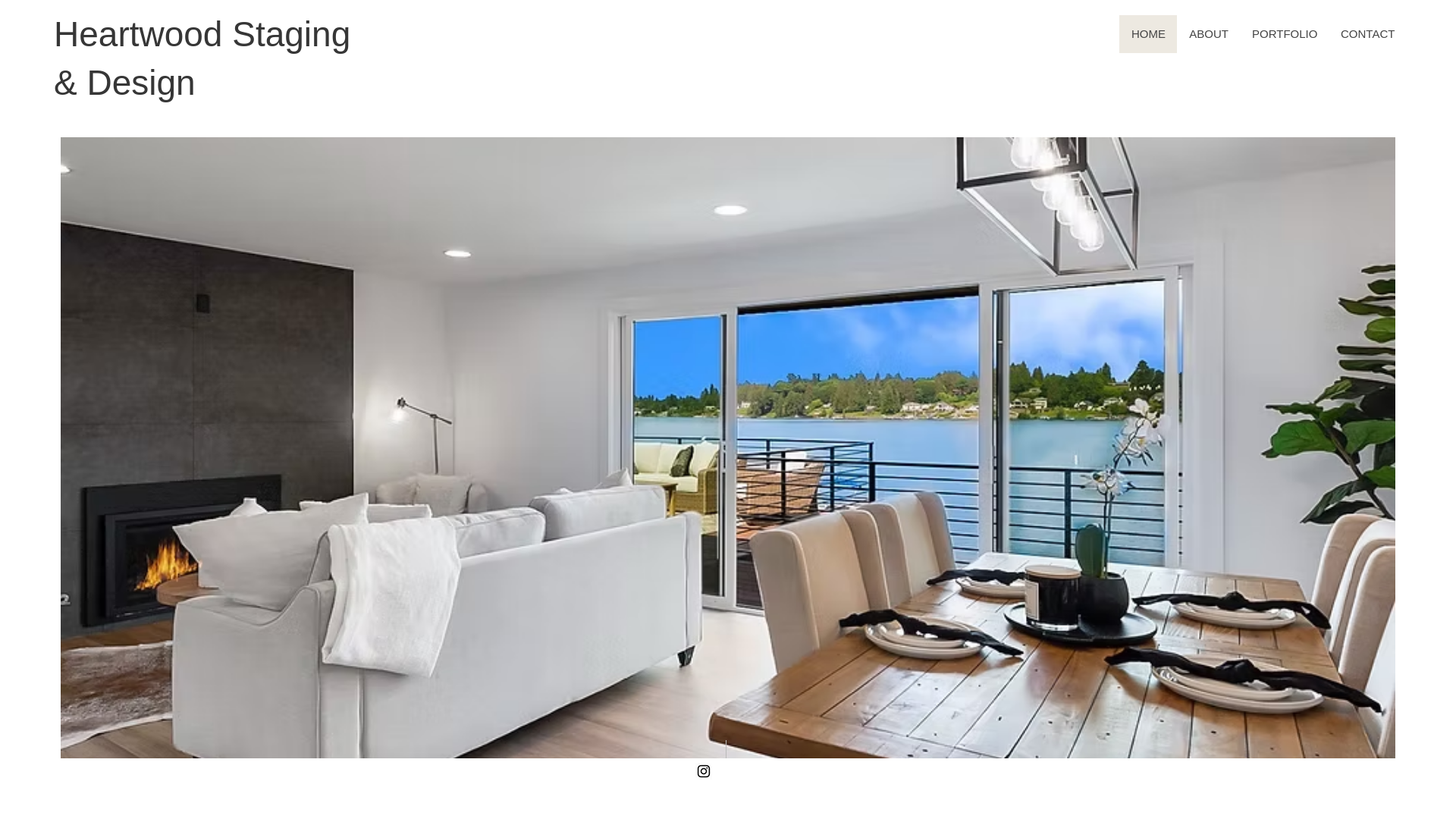 website screenshot of https://heartwoodstagingdesign.com/