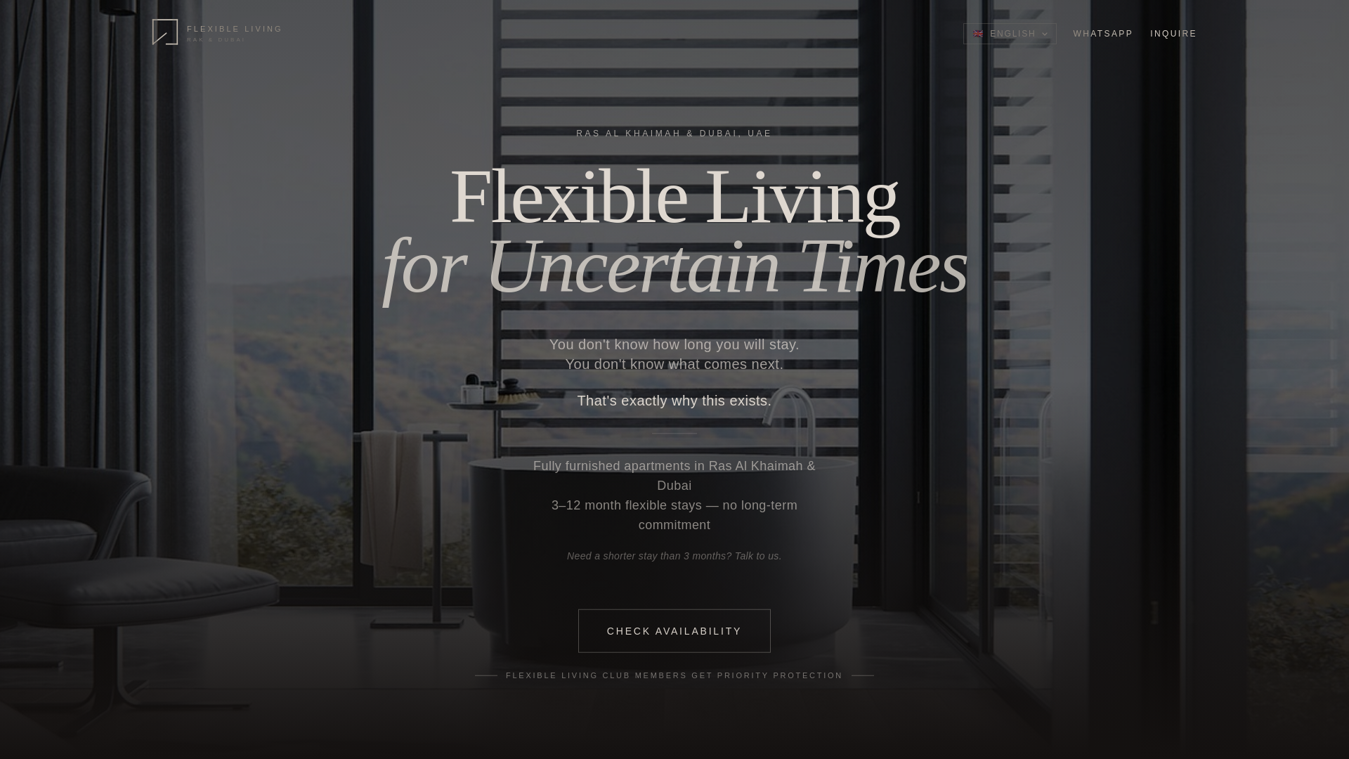 website screenshot of https://flexibleliving.club/