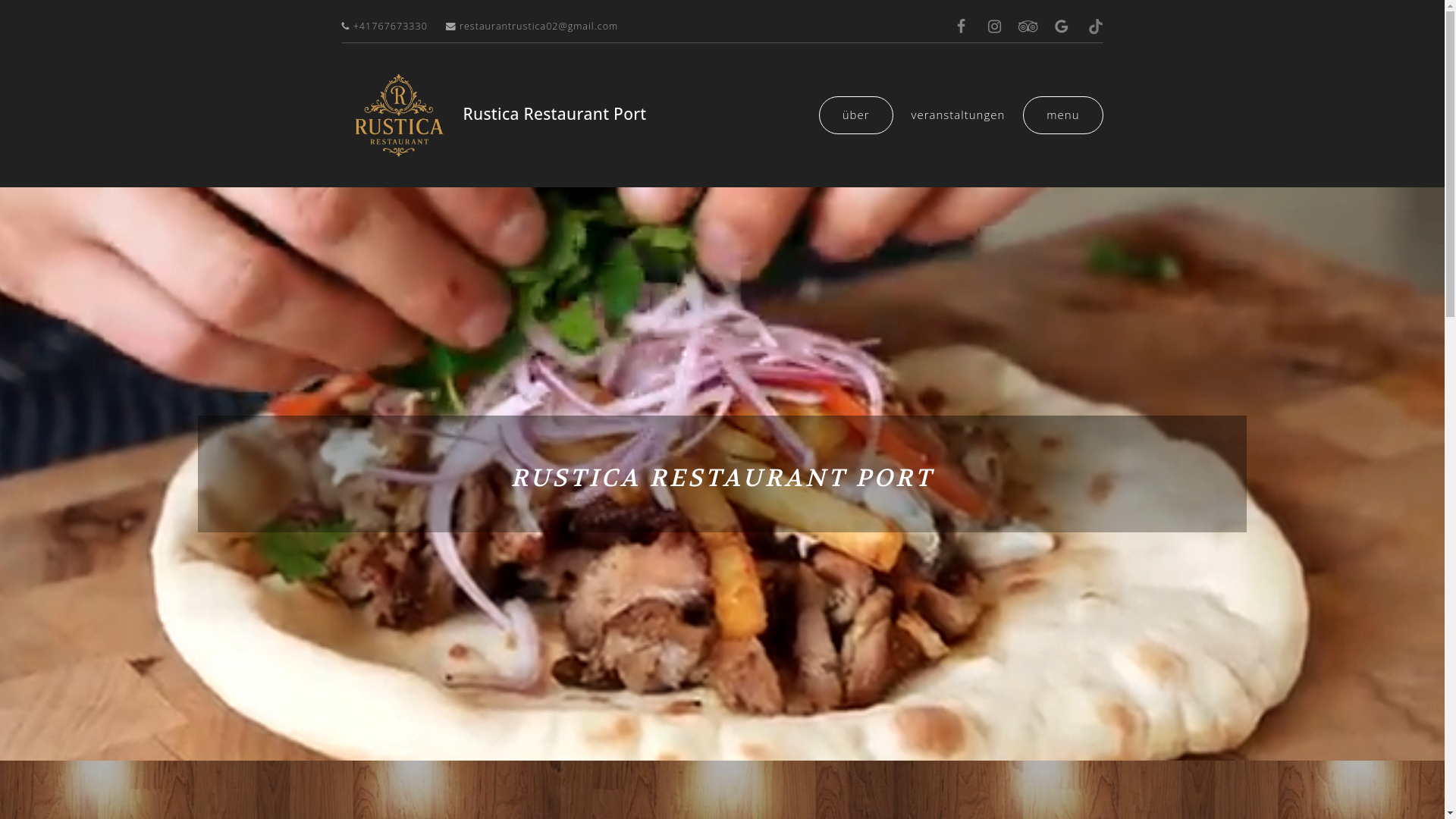 website screenshot of https://rustica-port.ch/