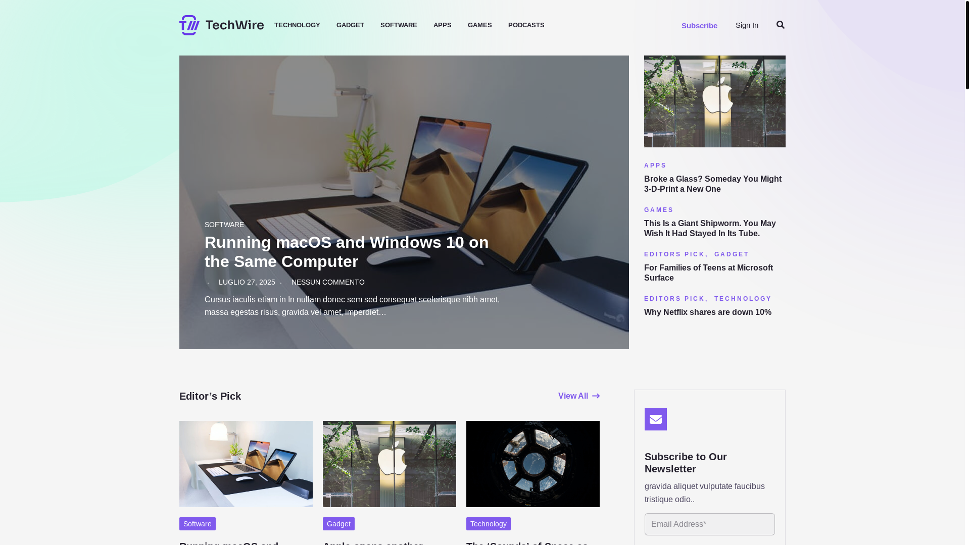 website screenshot of https://credenziali.online/