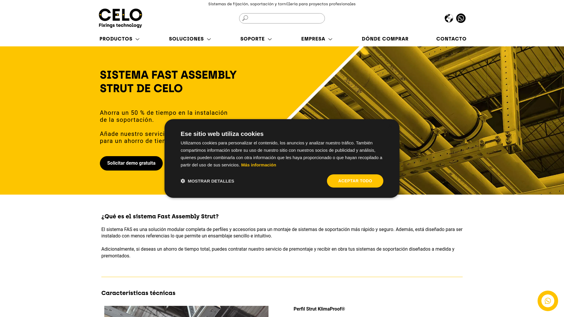 website screenshot of https://www.celofixings.es/content/504-soportes-modulares-fas?utm_source=qr_code