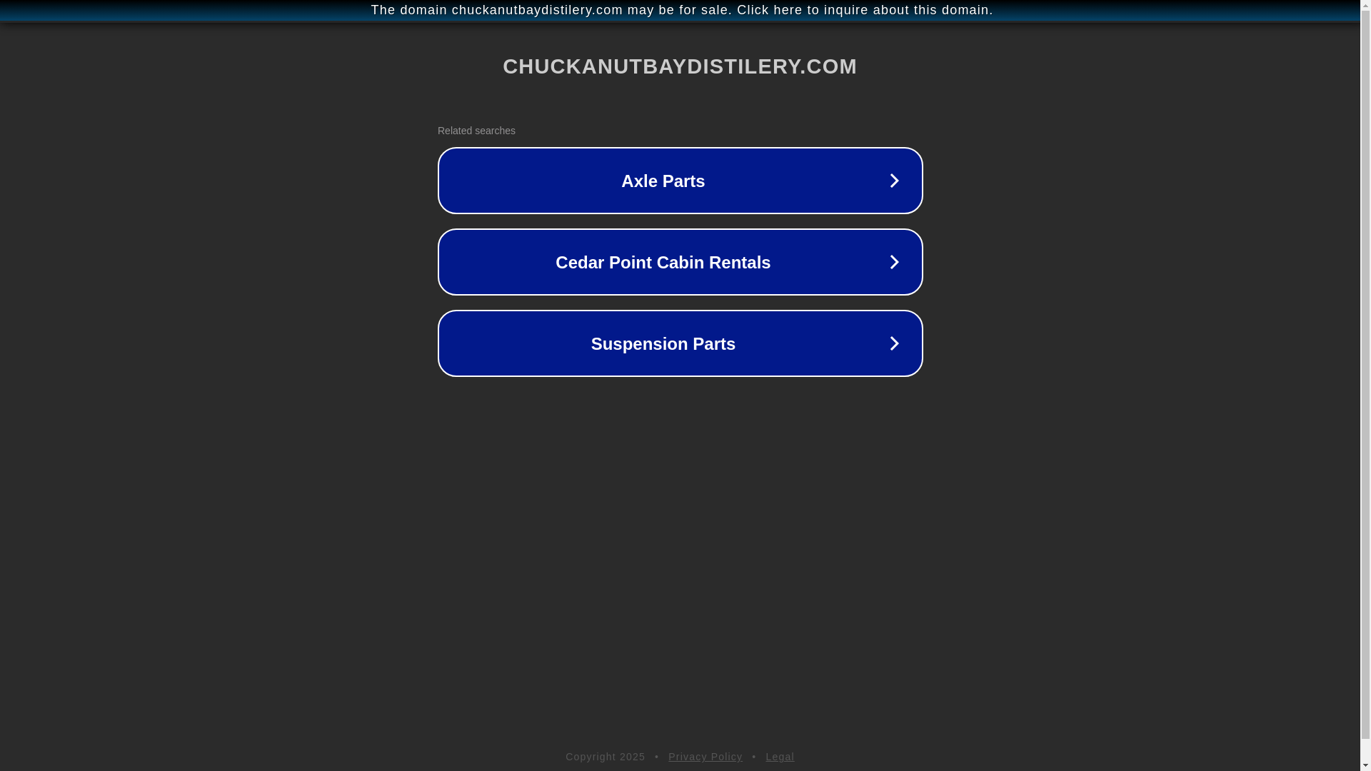 website screenshot of https://chuckanutbaydistilery.com/