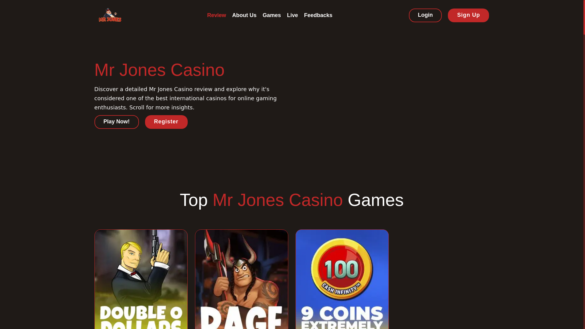 website screenshot of https://mr-jones-casino.org.uk/