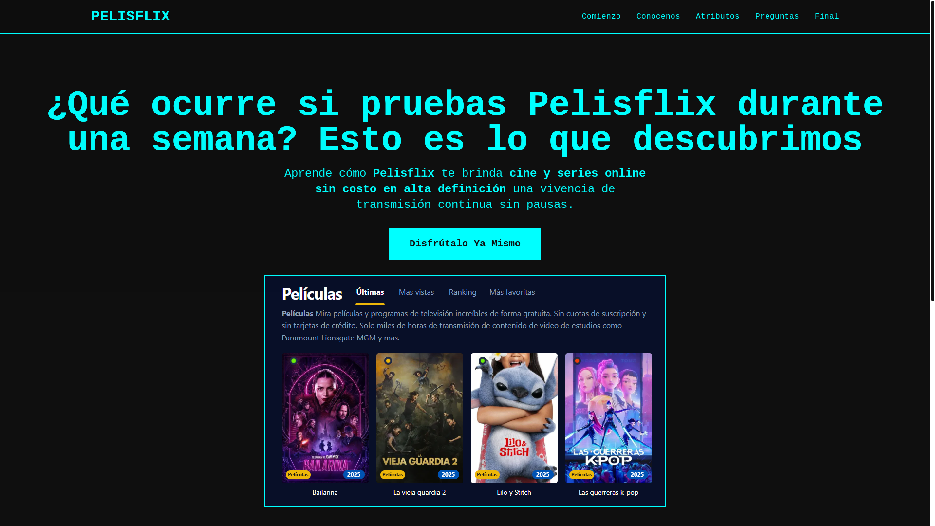 website screenshot of https://pelisflix-vtew.pages.dev/