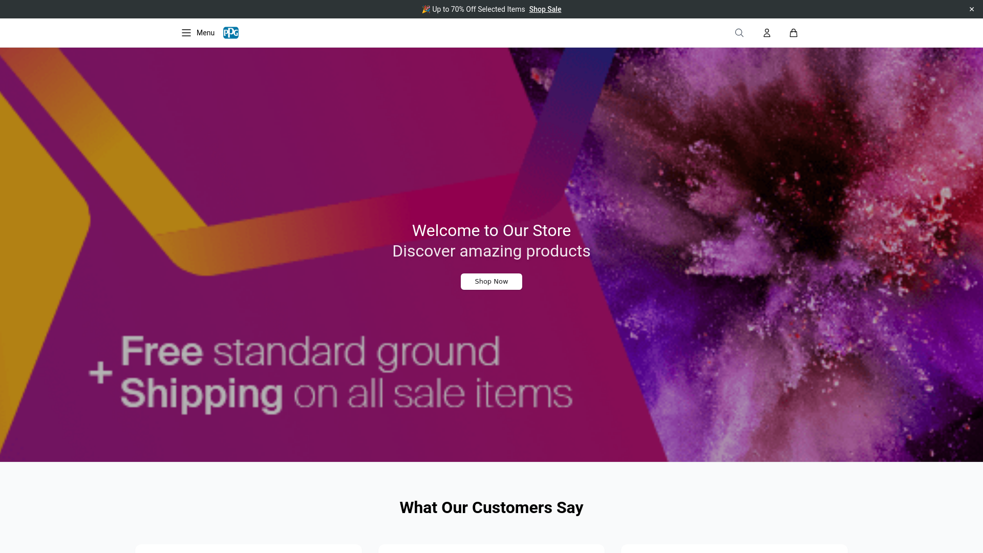 website screenshot of https://powdercoatingproshop.shop/