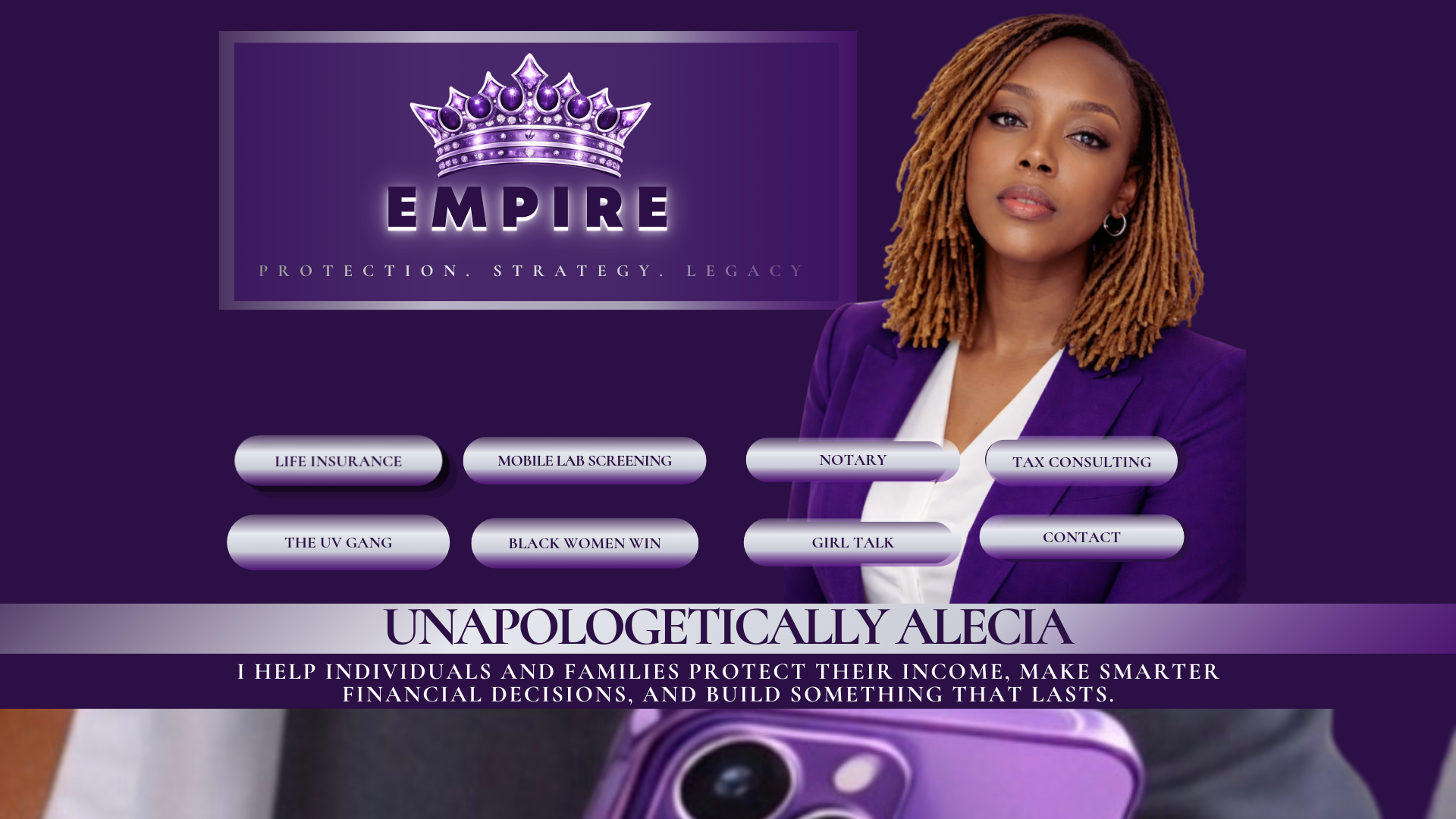 website screenshot of https://theempirexperience.com/