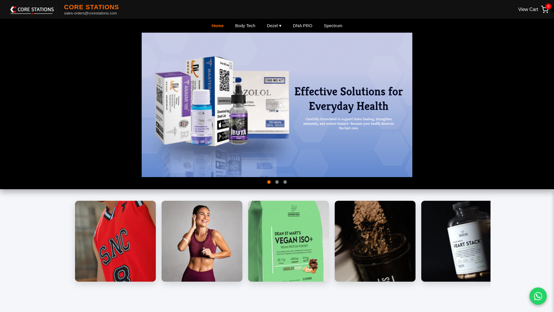 website screenshot of https://corestations.com