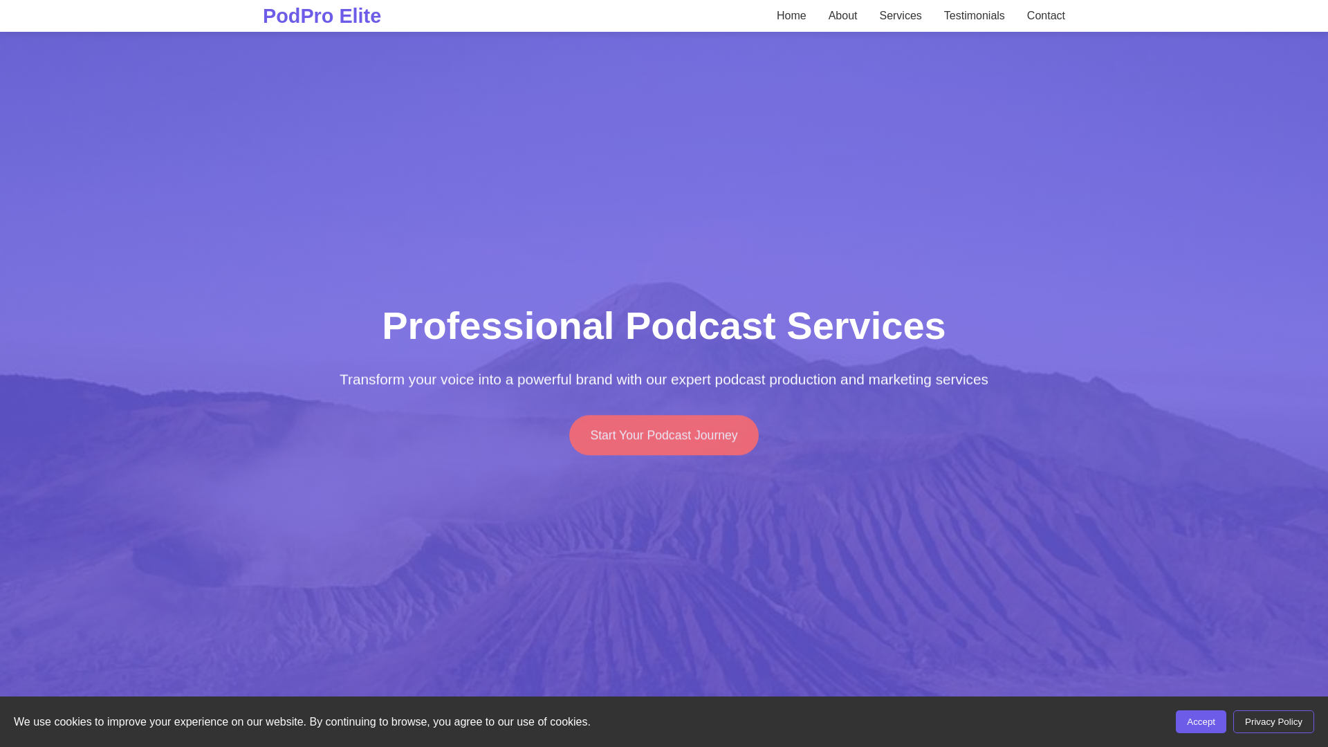website screenshot of https://podproelite.xyz/