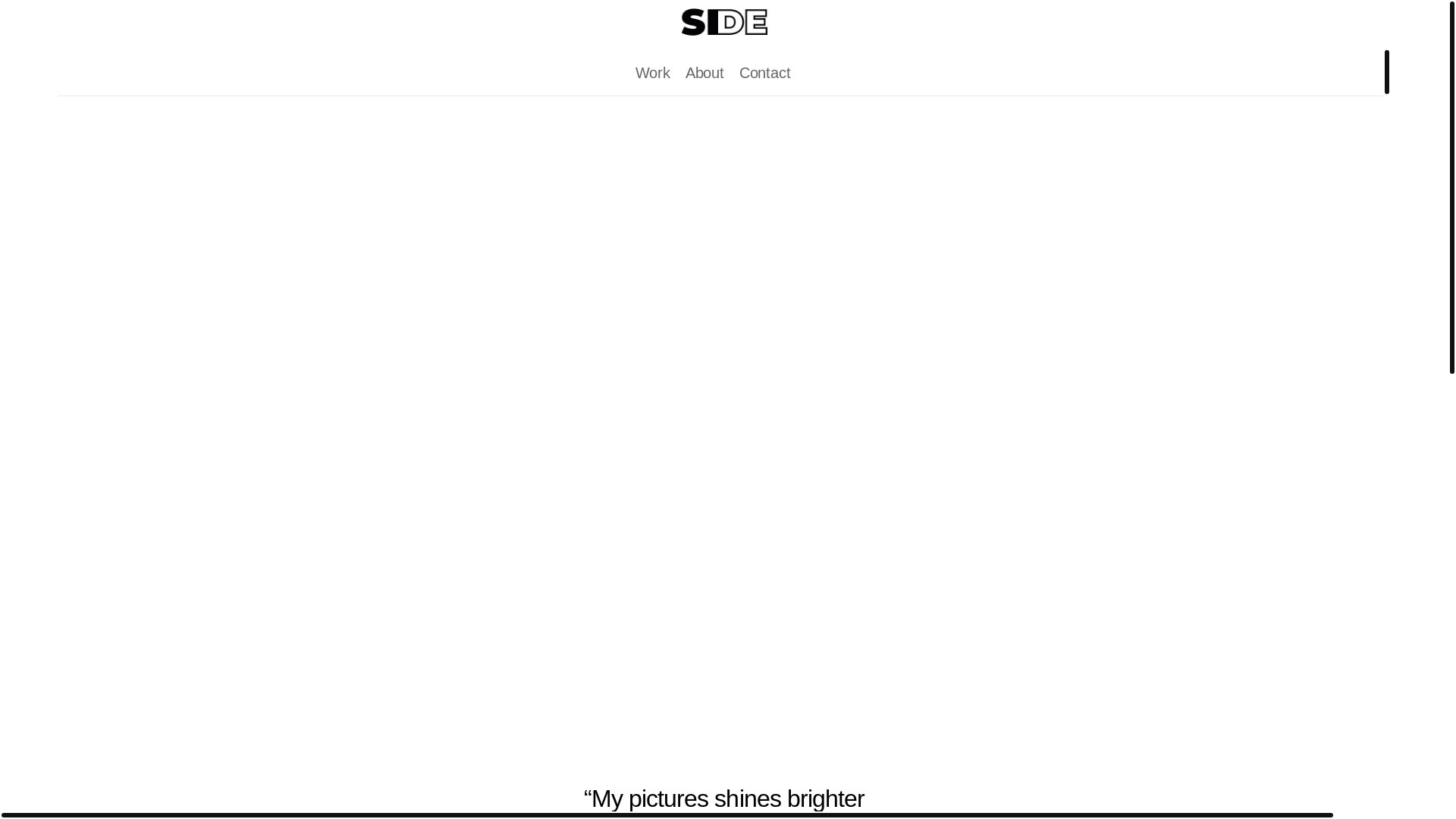 website screenshot of https://sinan-visuals.ch/