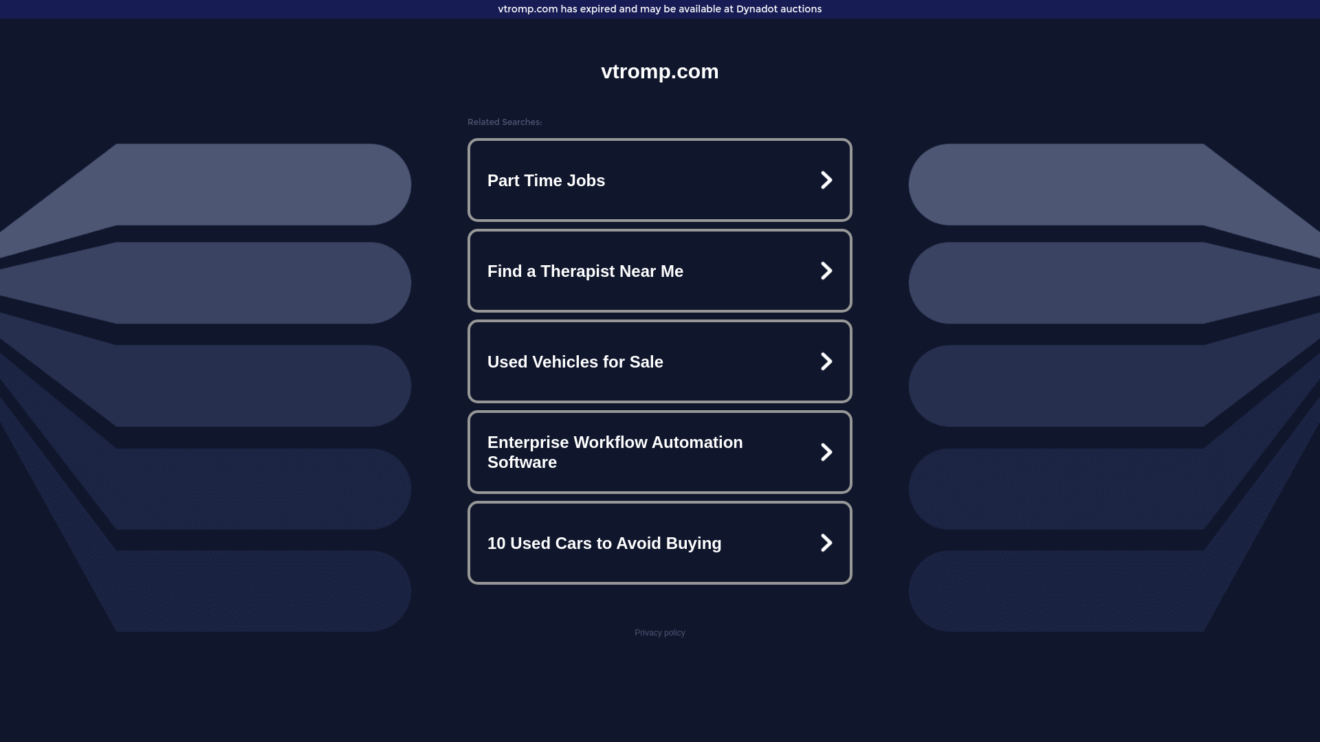website screenshot of https://kotzm.vtromp.com