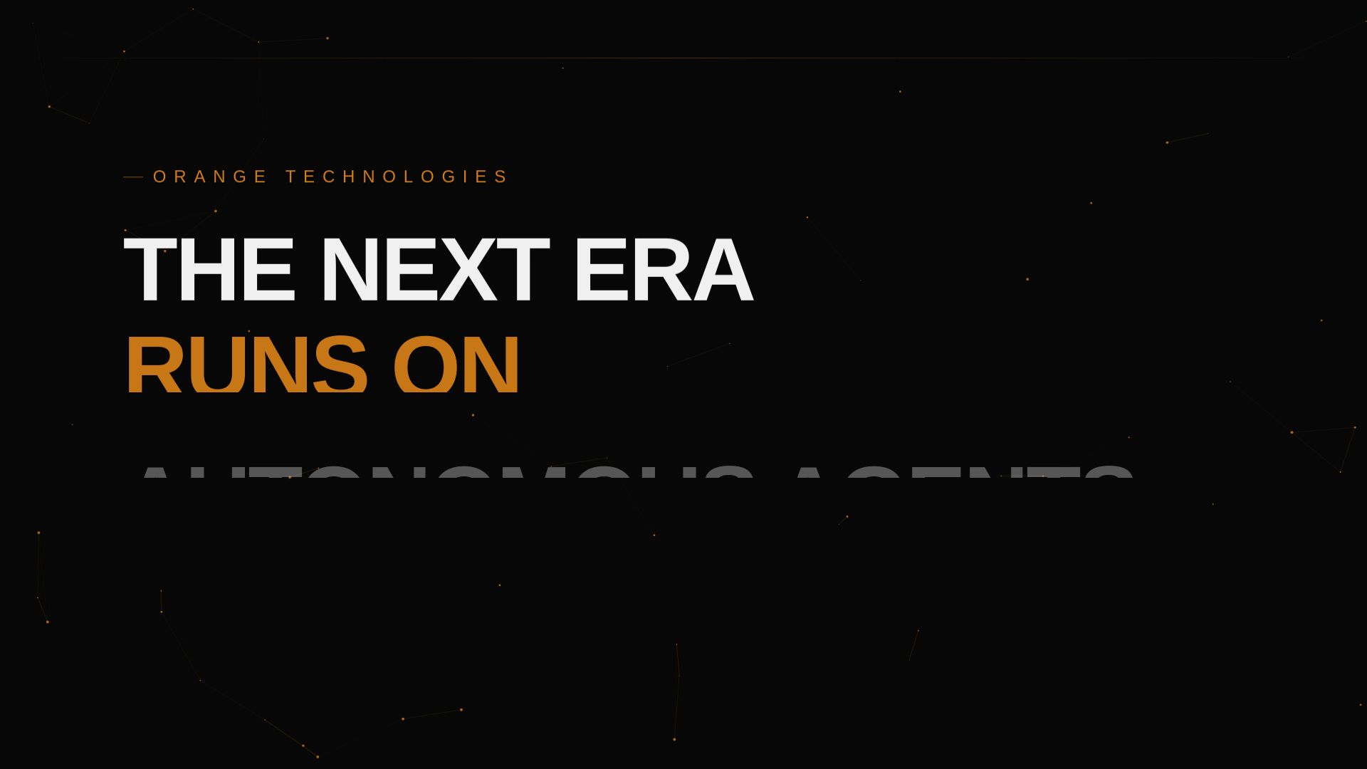 website screenshot of https://orangetechnologies.xyz