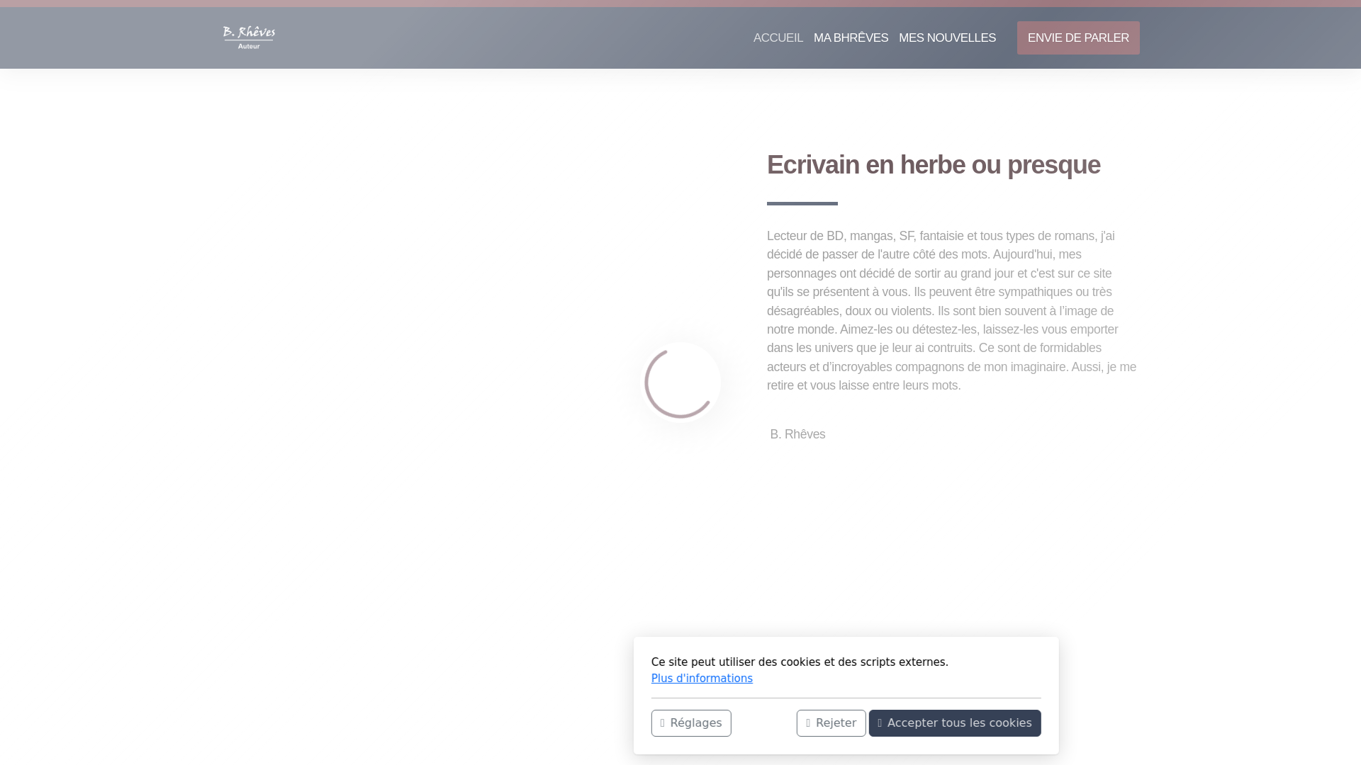 website screenshot of https://rheves.fr