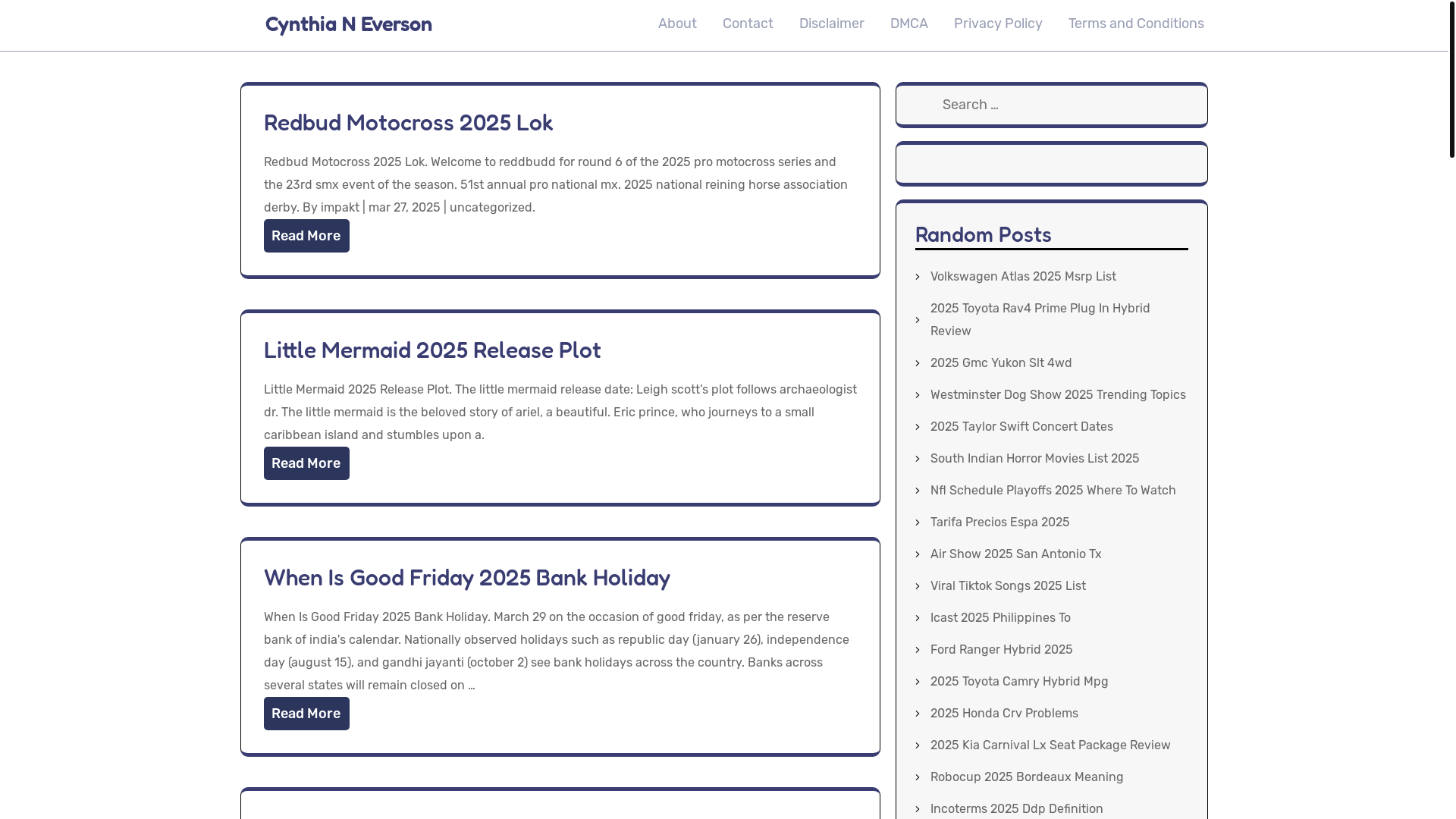 website screenshot of https://cynthianeversonr.pages.dev/