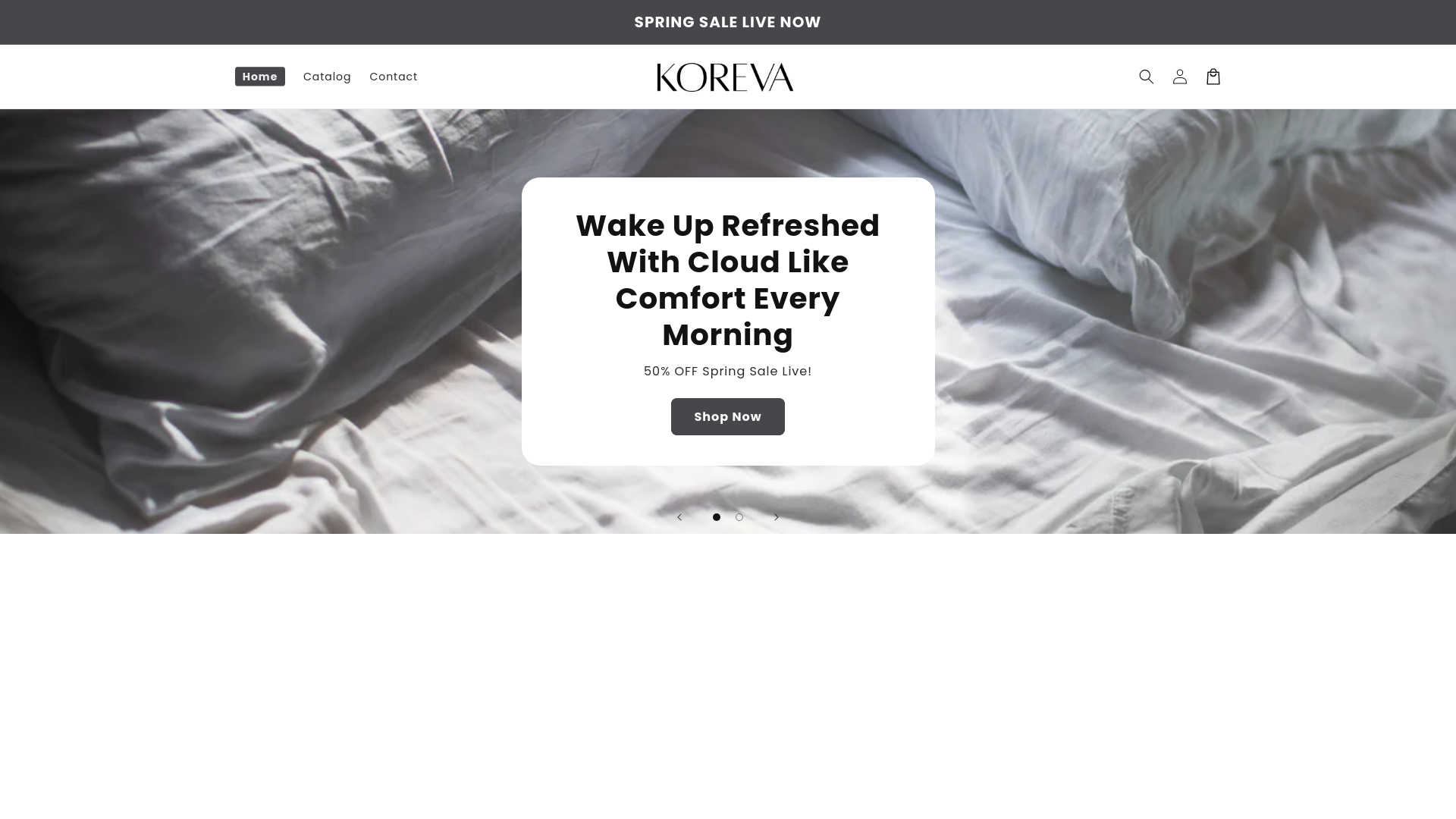 website screenshot of https://trykoreva.com/
