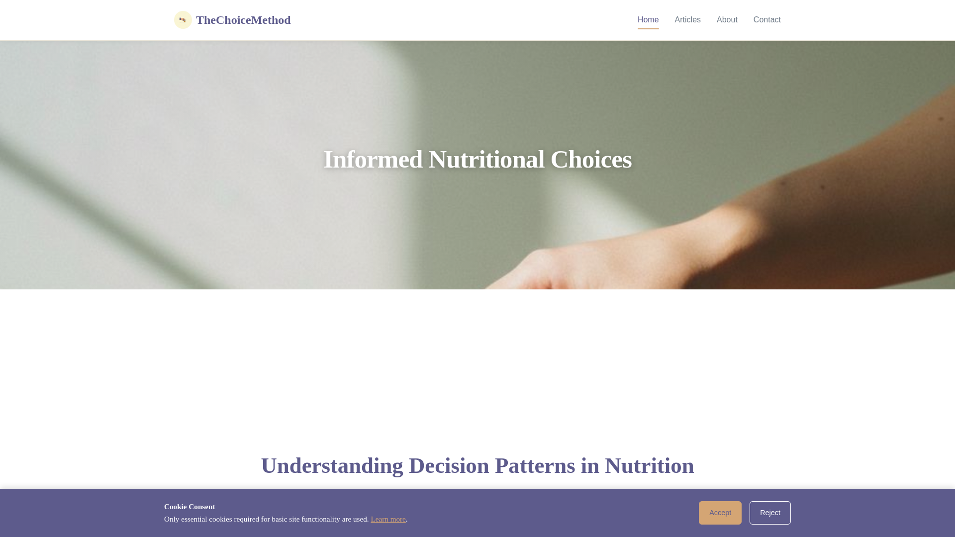 website screenshot of https://thechoicemethodsi.info/