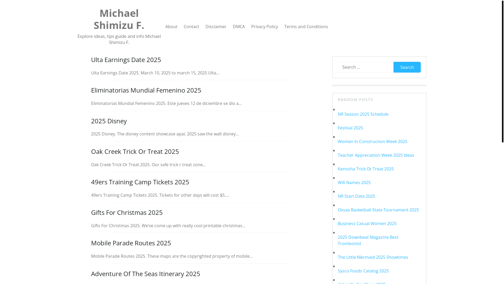 website screenshot of https://michaelshimizuf.pages.dev/
