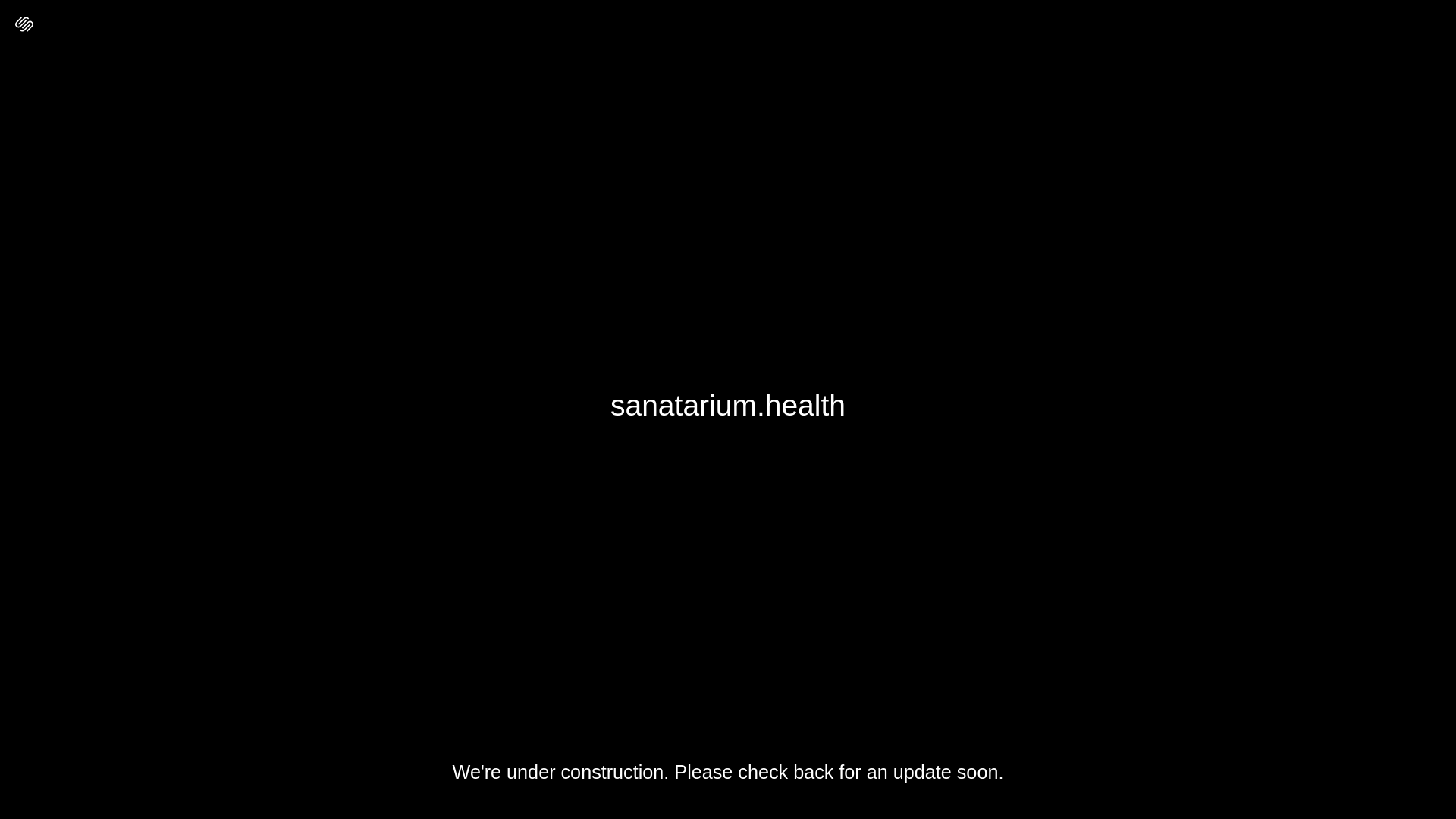 website screenshot of https://sanatarium.health/