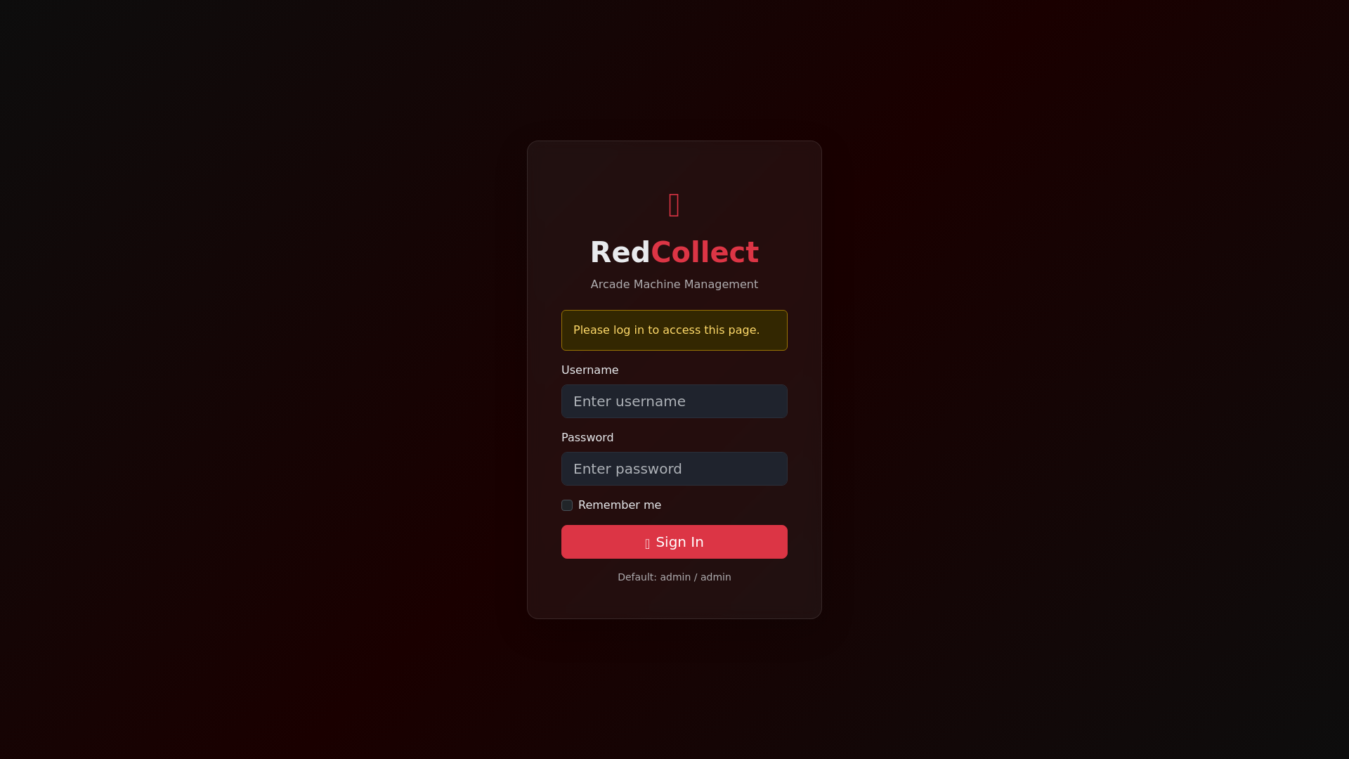 website screenshot of https://redcollect.store/